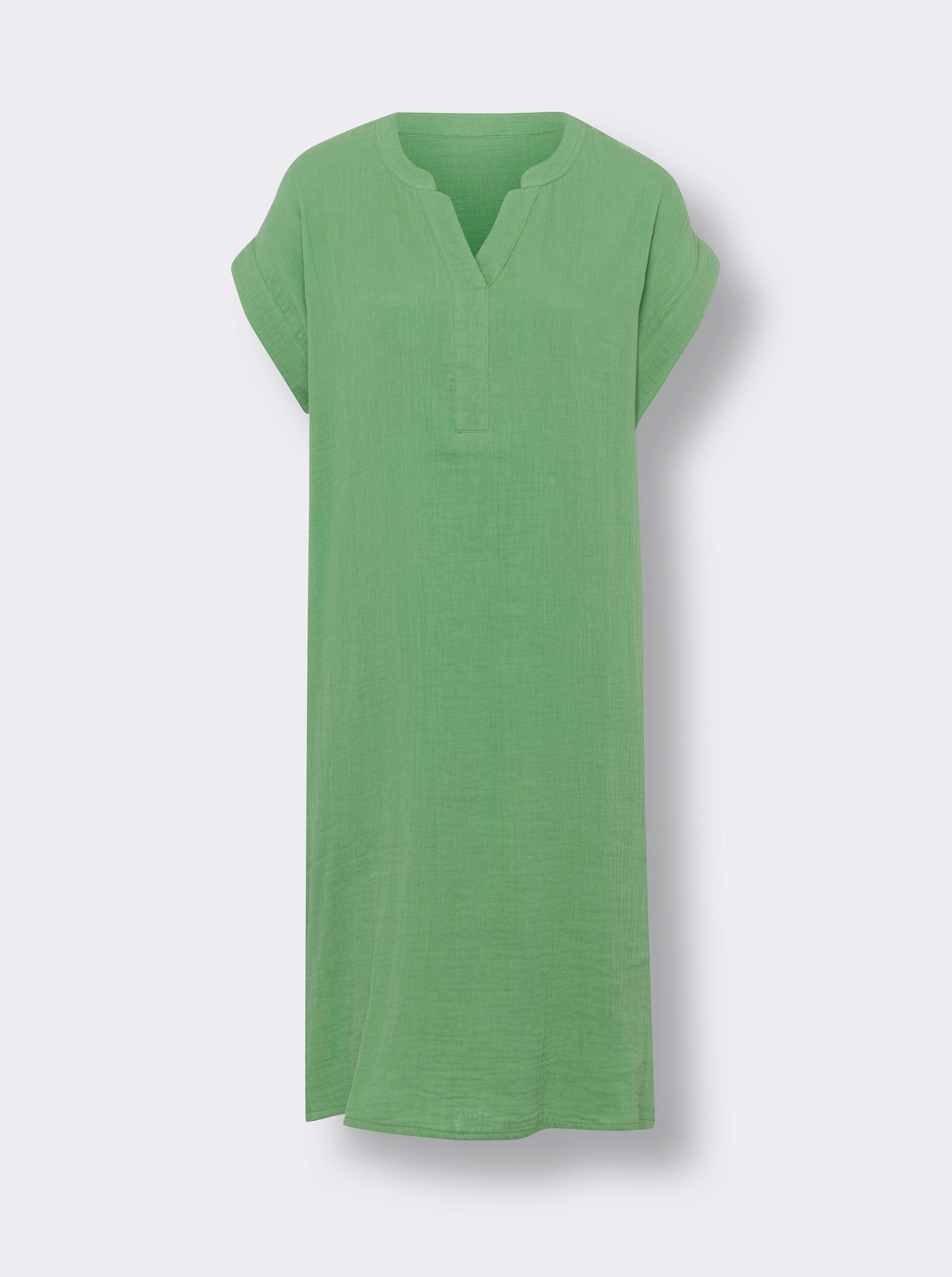 Bomullsklänning i muslinmaterial - äpple