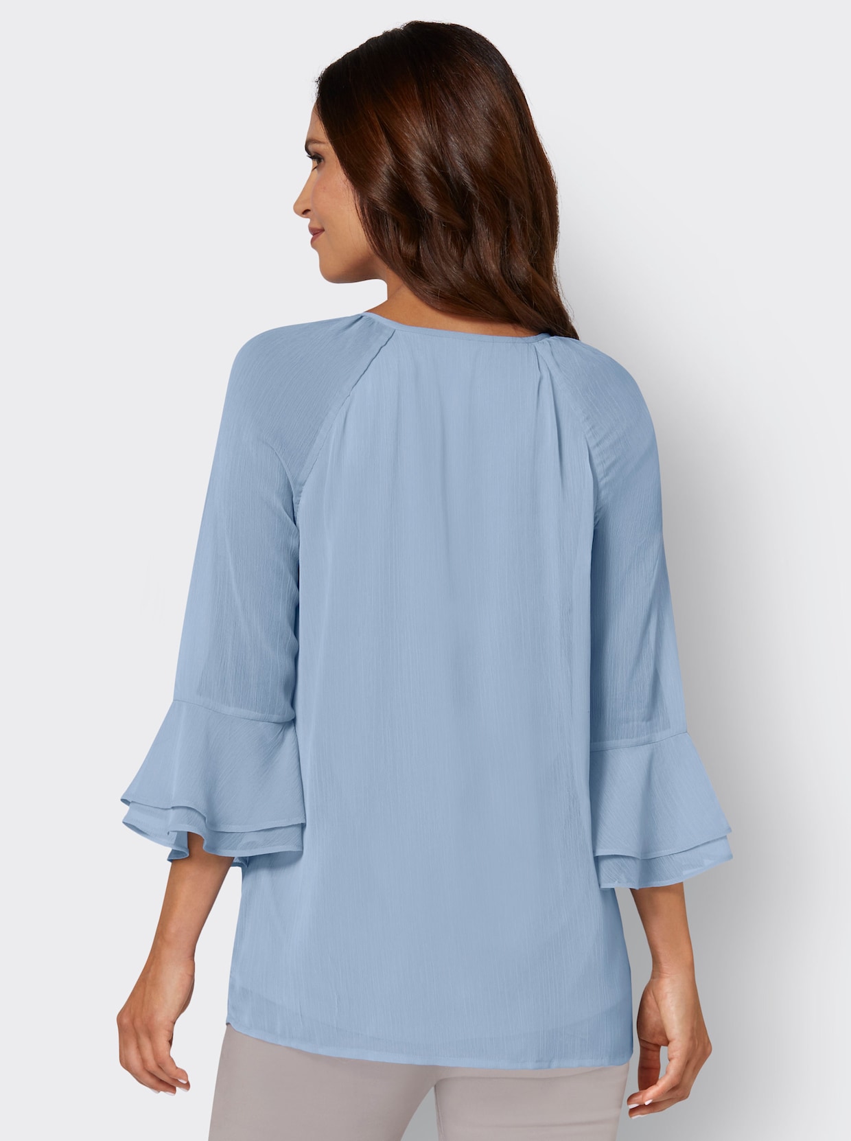 Comfortabele blouse - bleu