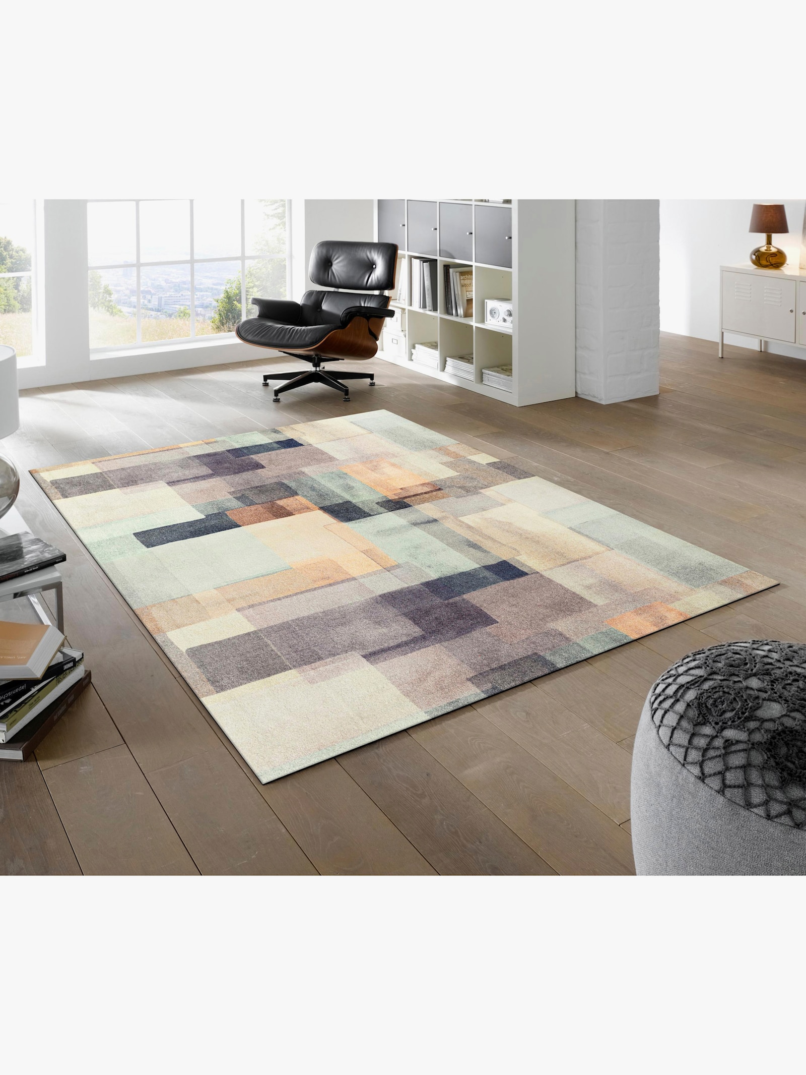 wash+dry by Kleen-Tex Fußmatte - flieder-beige-bedruckt