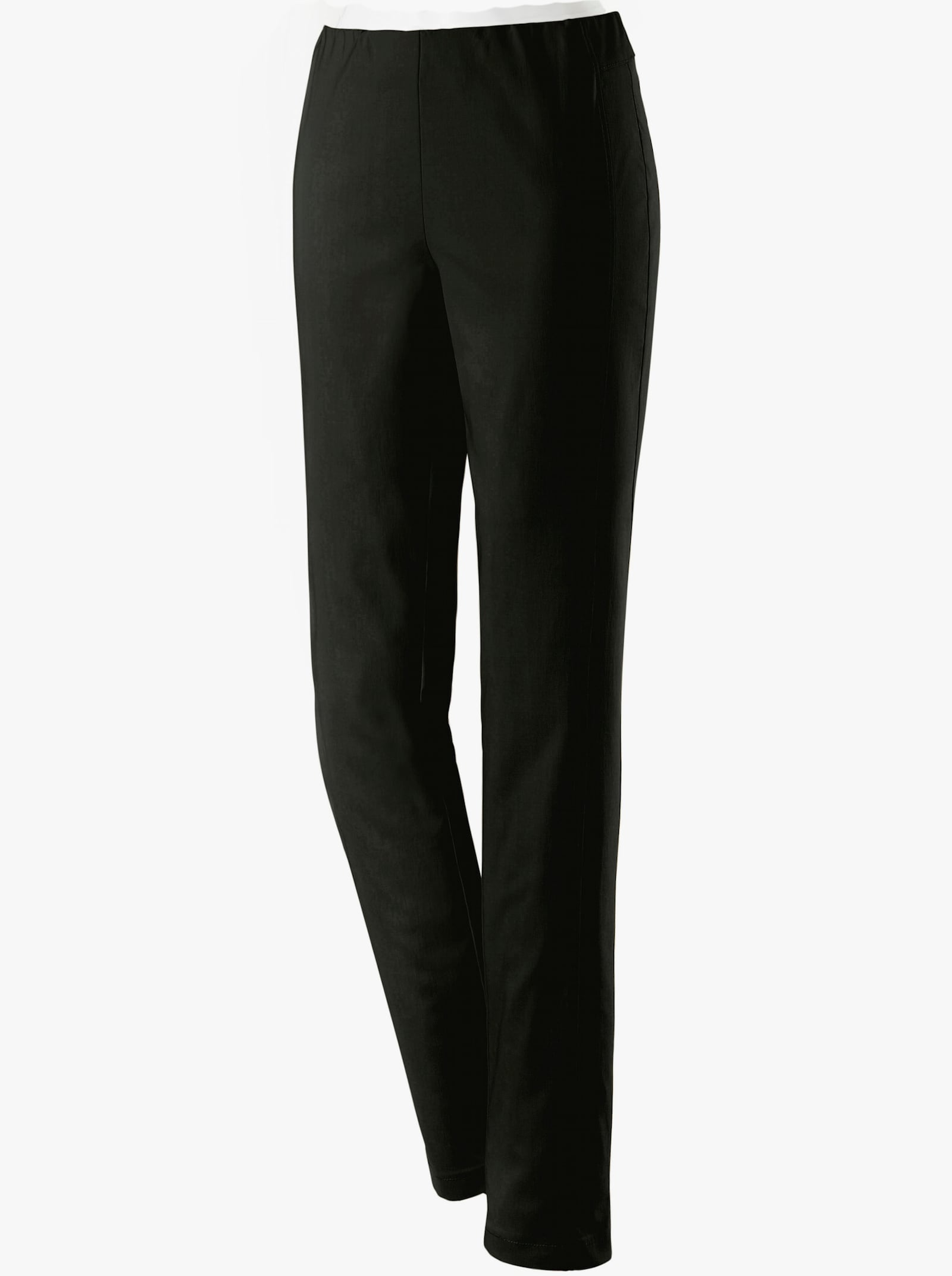 Stehmann Comfort line Broek met comfortband van viscose - zwart