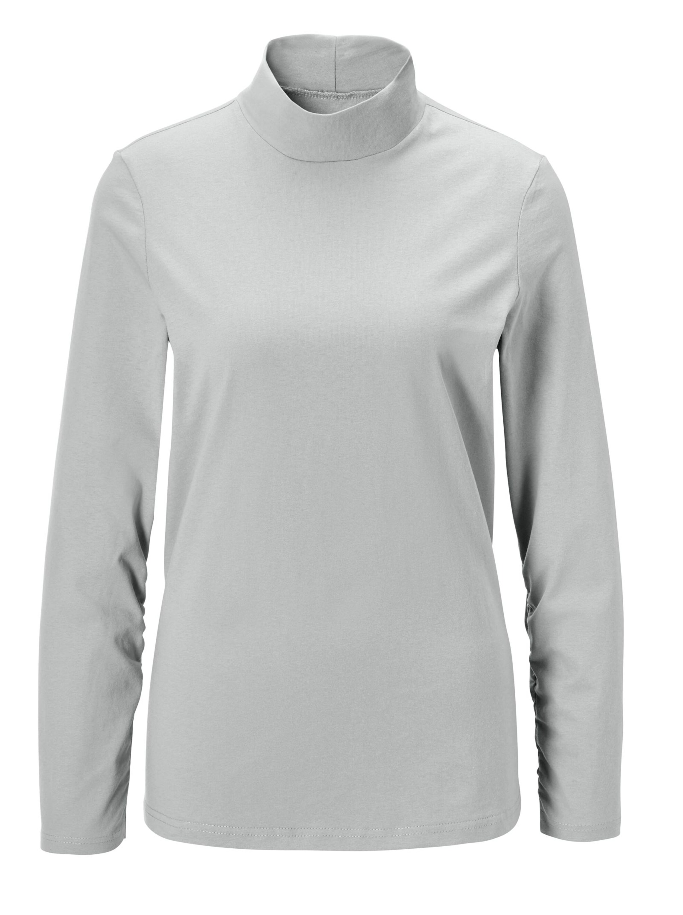 Rollkragen-Shirt - grau