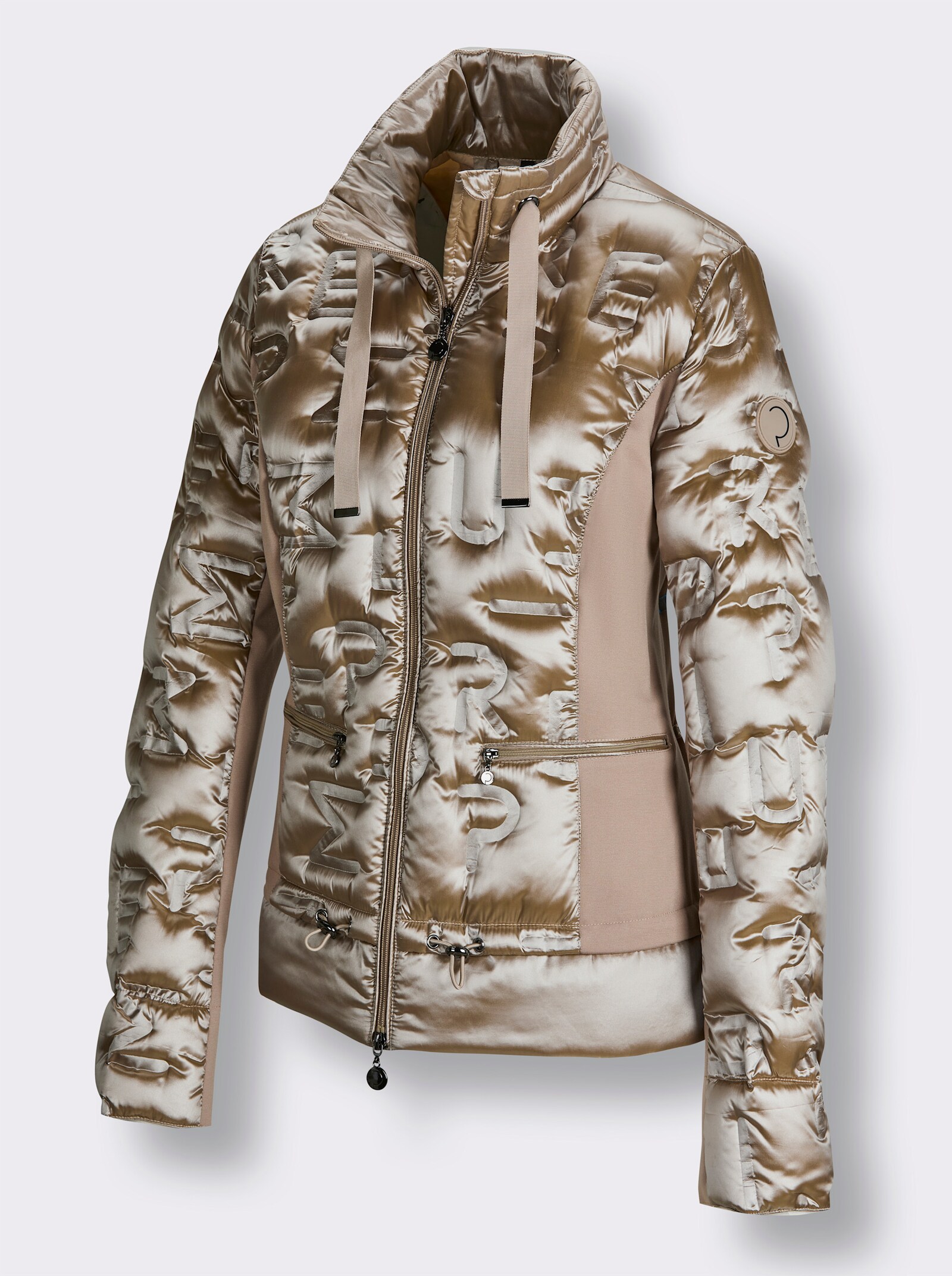 CREATION L PREMIUM Leichtdaunenjacke in Stepp-Optik - beige