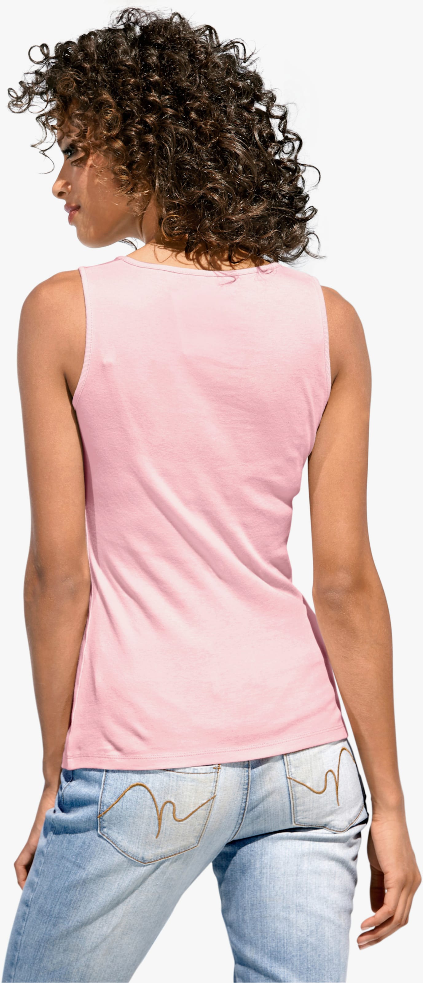 heine Shirttop mit Karree-Ausschnitt - rosé