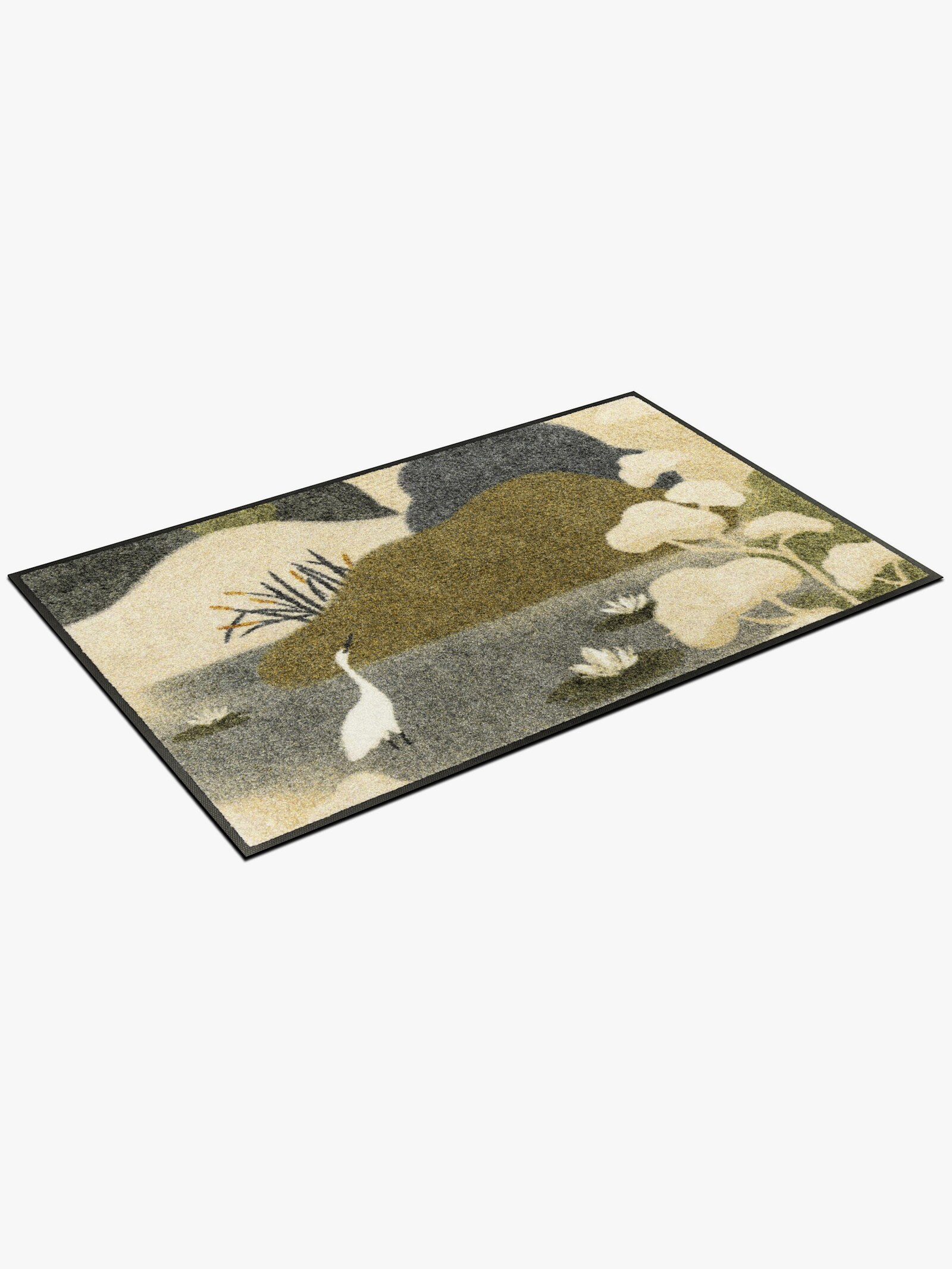 wash+dry by Kleen-Tex Fußmatte - beige-grün-gemustert