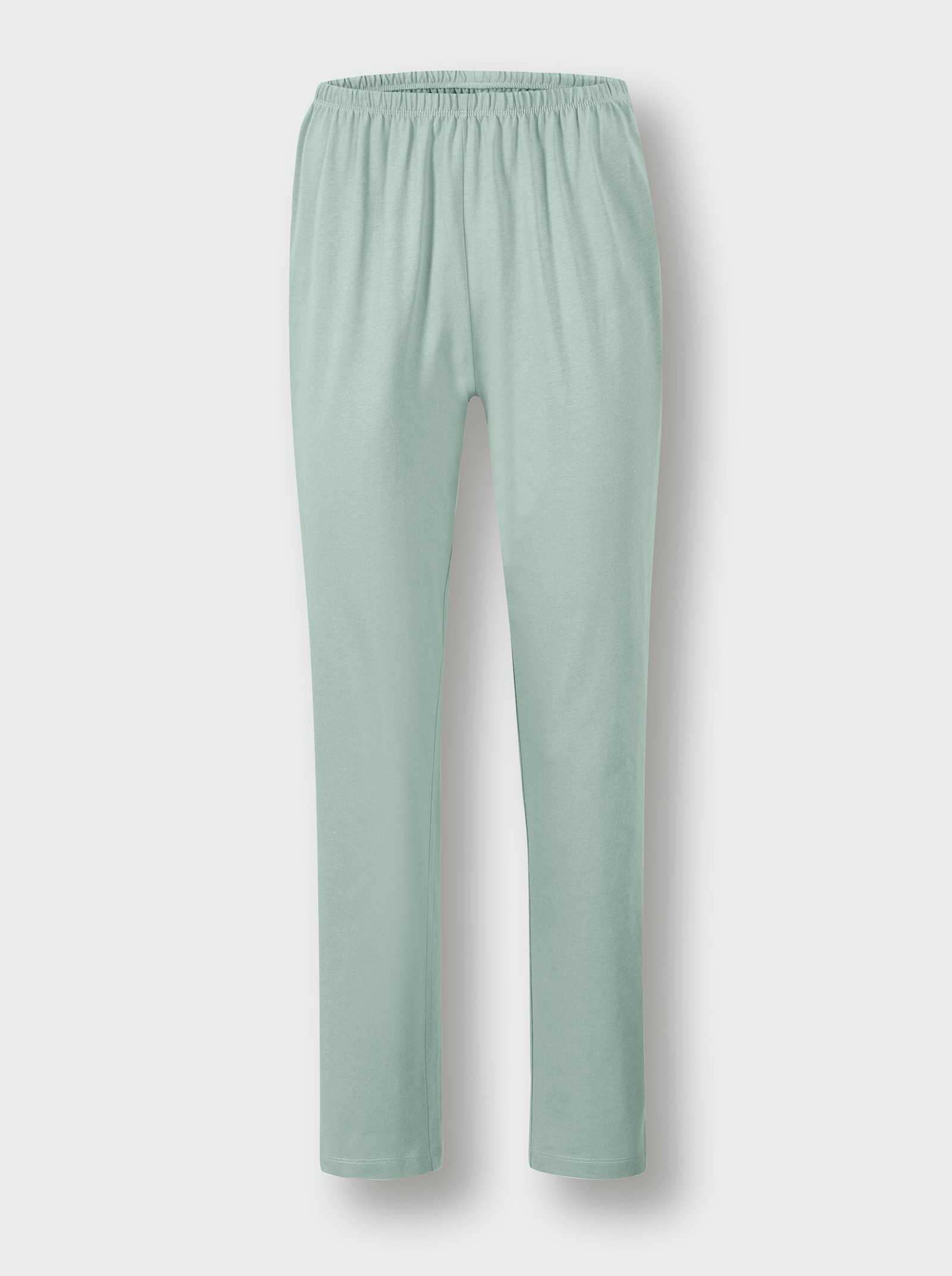 wäschepur Schlafanzüge mit Kontrastpaspel - kalkmint + papaya