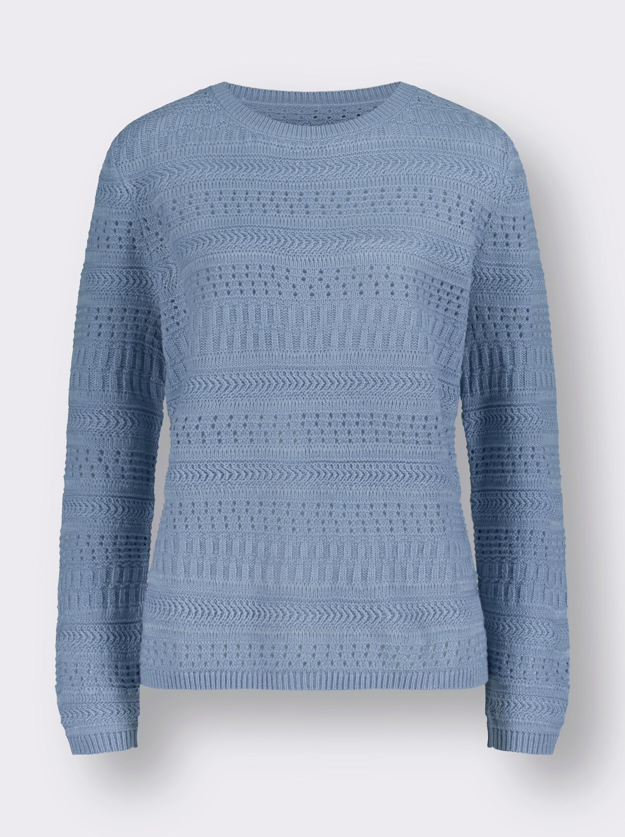 Langarm-Pullover - bleu