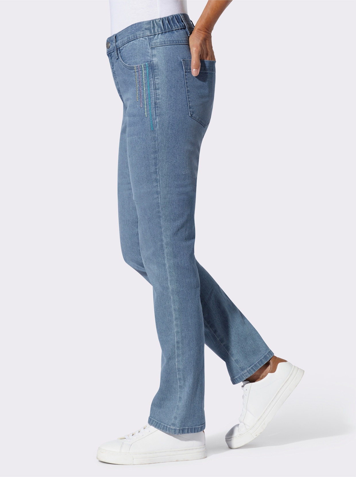 Jeans - blue-bleached