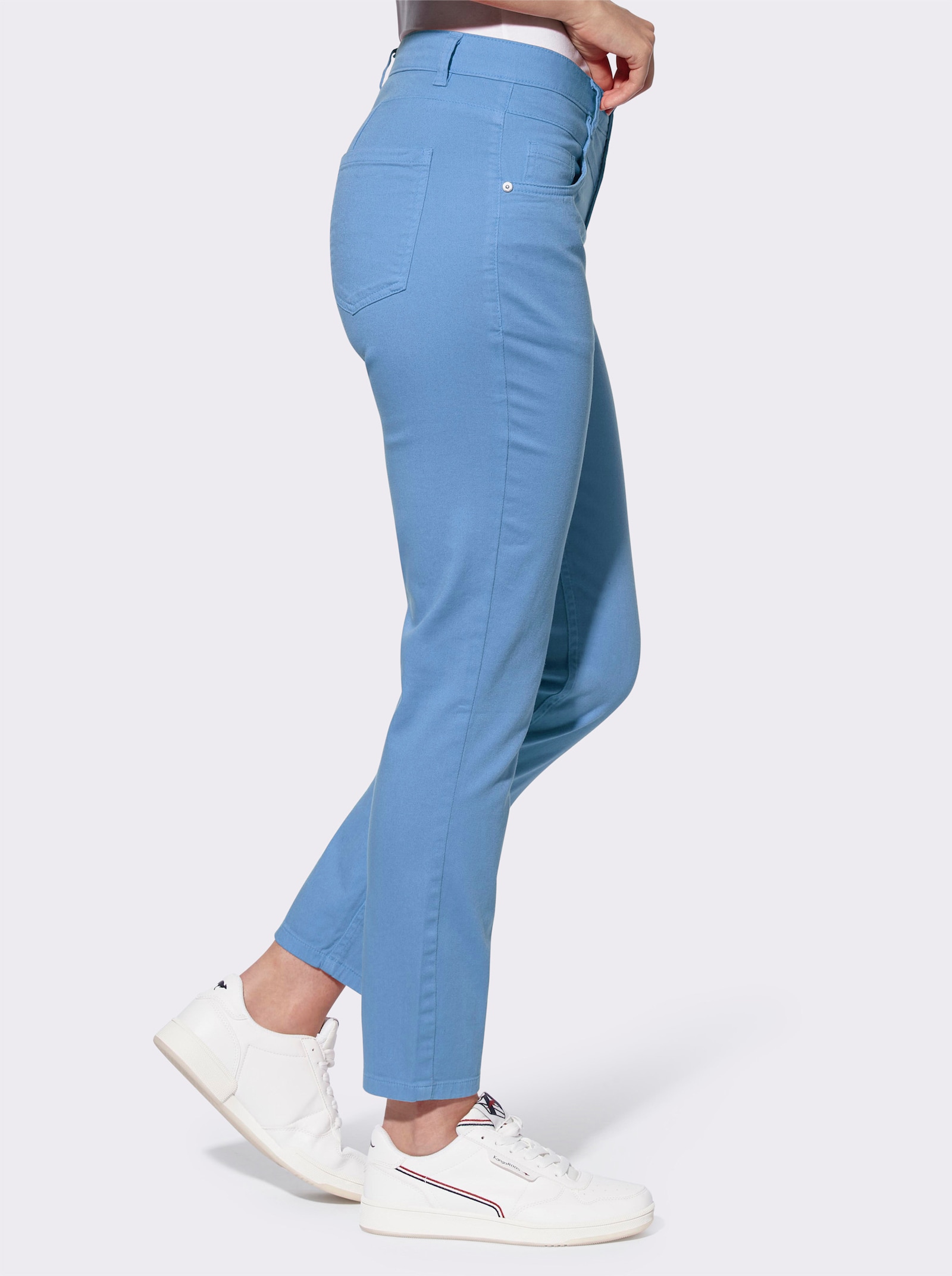 heine 7/8-Hose in 5-Pocket-Style - himmelblau