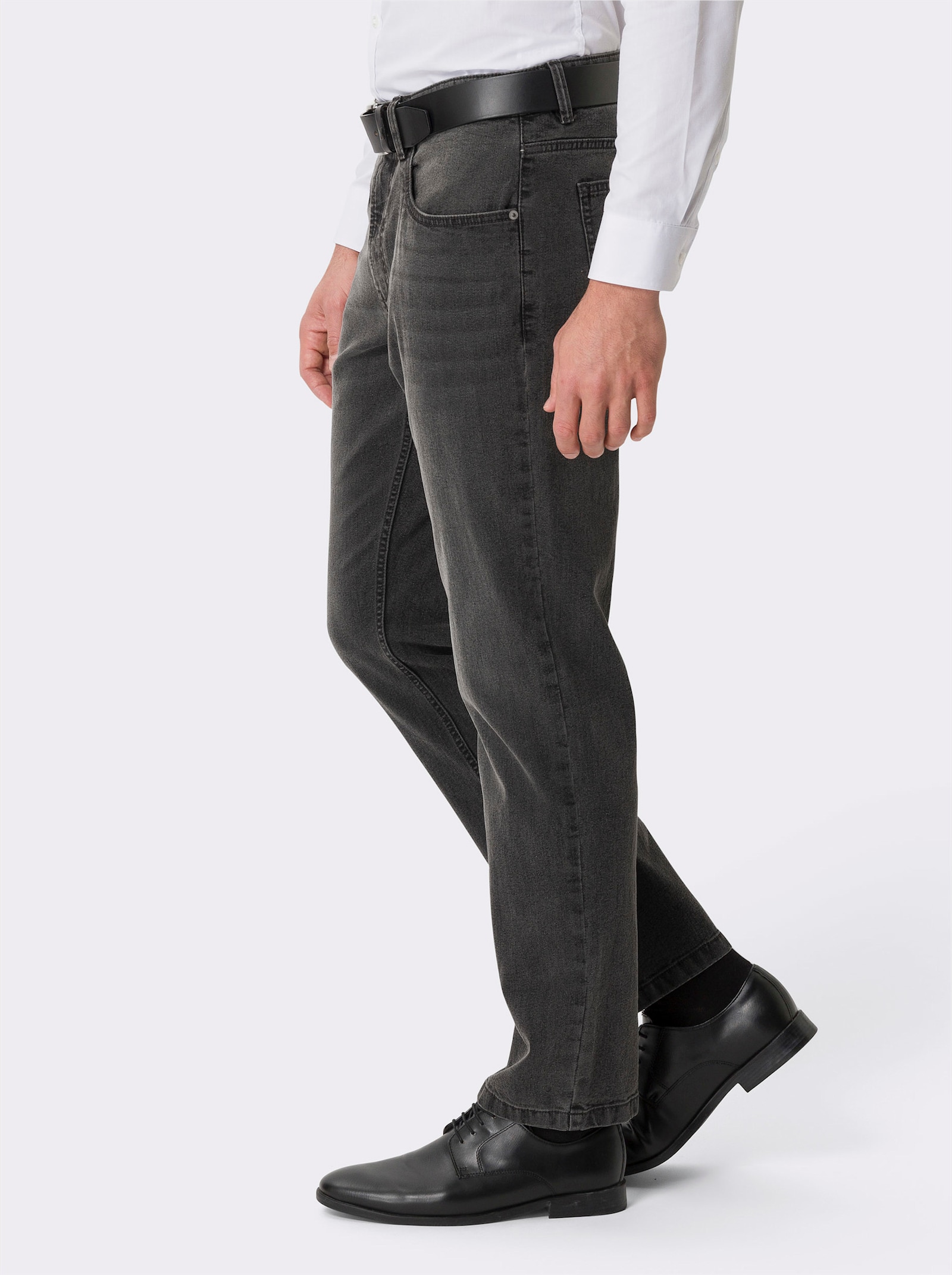 5-Pocket-Jeans mit spezieller Waschung - black denim