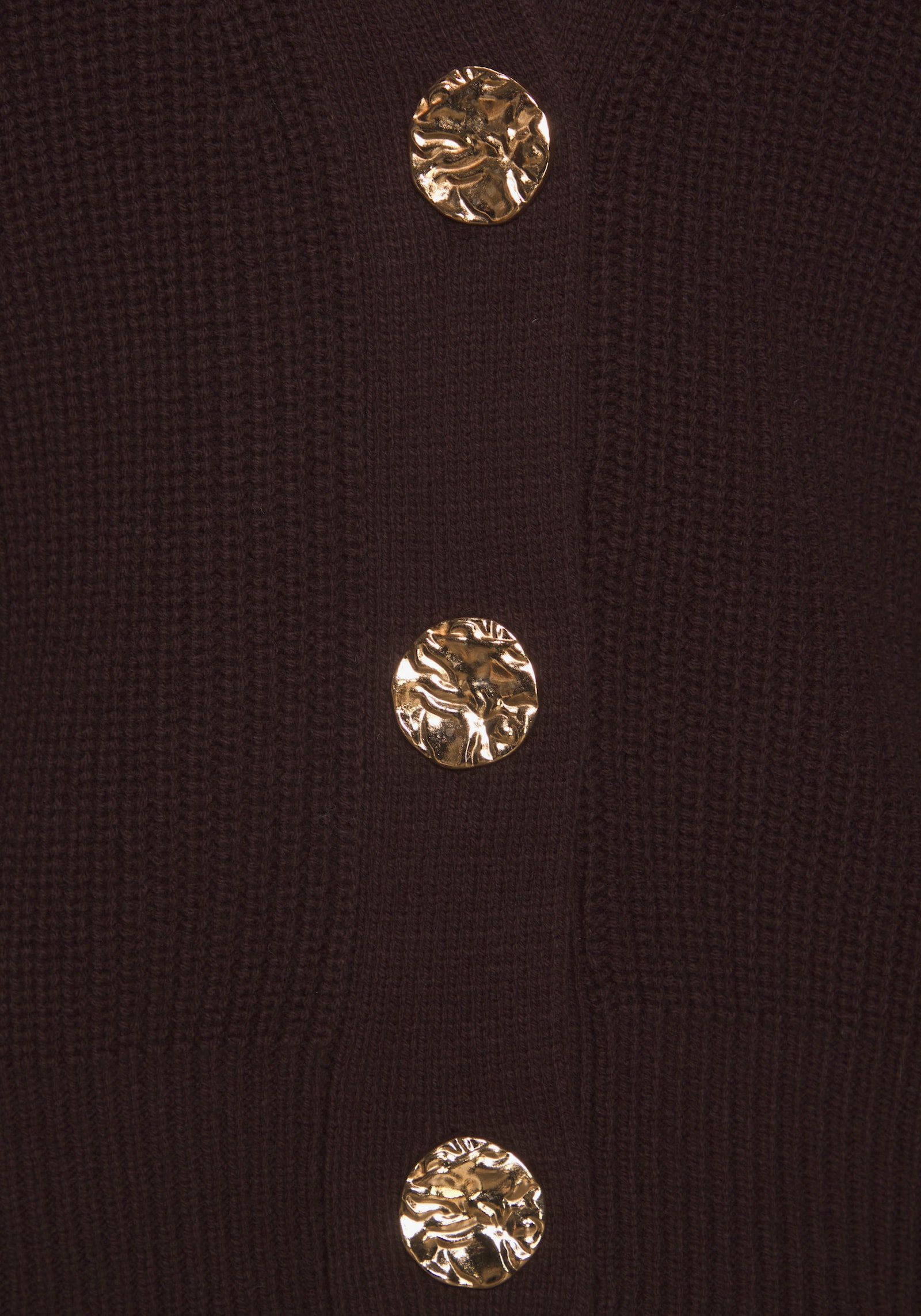 LASCANA Strickweste - dunkelbraun