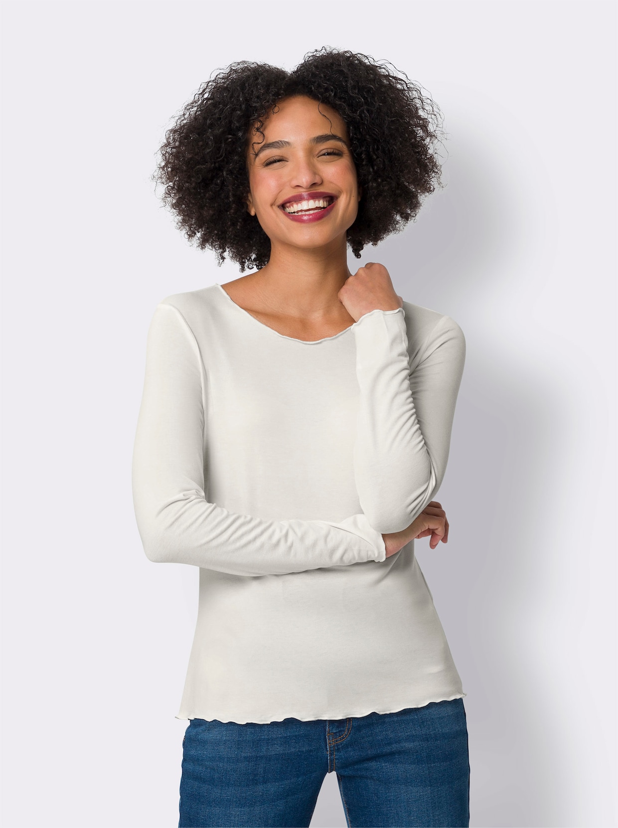heine Shirtset - marine/ecru