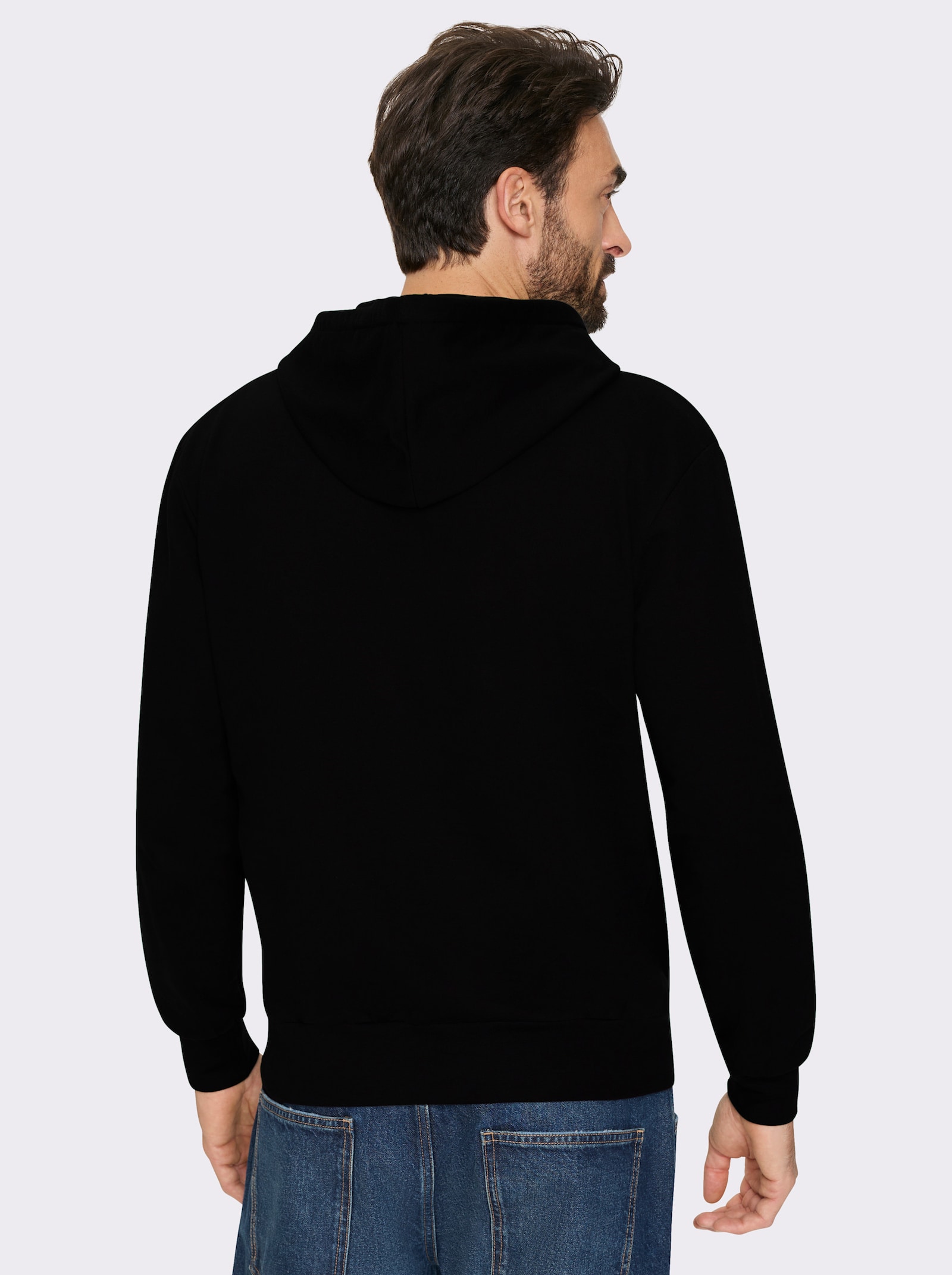Catamaran Kapuzensweatshirt mit Kängurutasche - schwarz