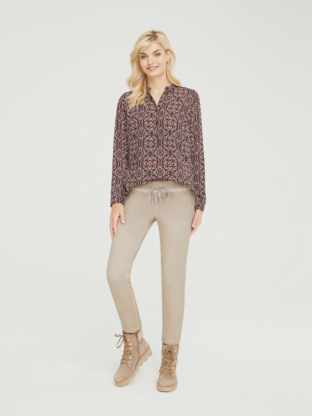 Linea Tesini Druckbluse - bunt