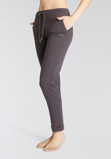 H.I.S Pantalon molletonné - marron foncé