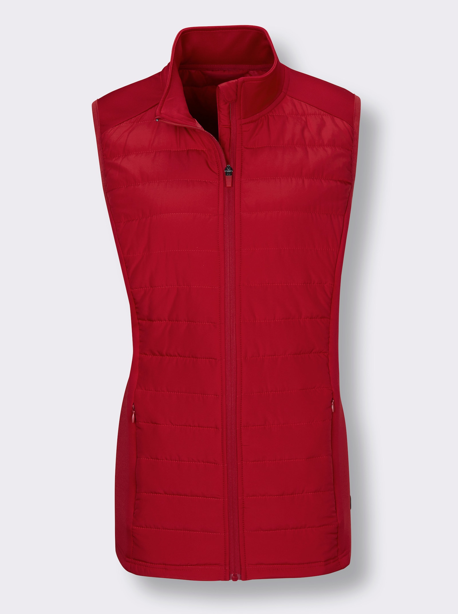 Catamaran Sports Steppweste mit Reißverschluss-Taschen - rot