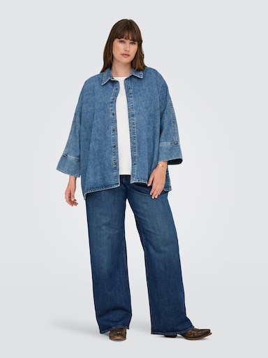 ONLY CARMAKOMA Jeansbluse - medium blue denim