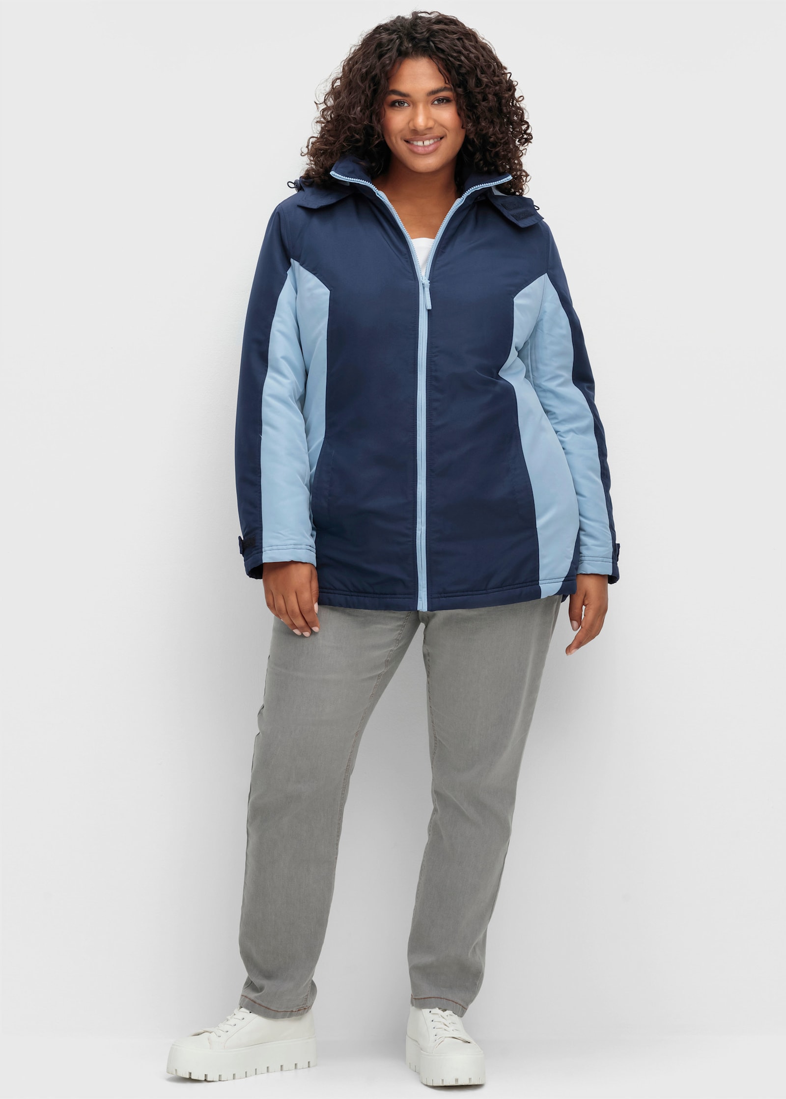 Funktionsjacke mit Fleece-Futter - marine-bleu