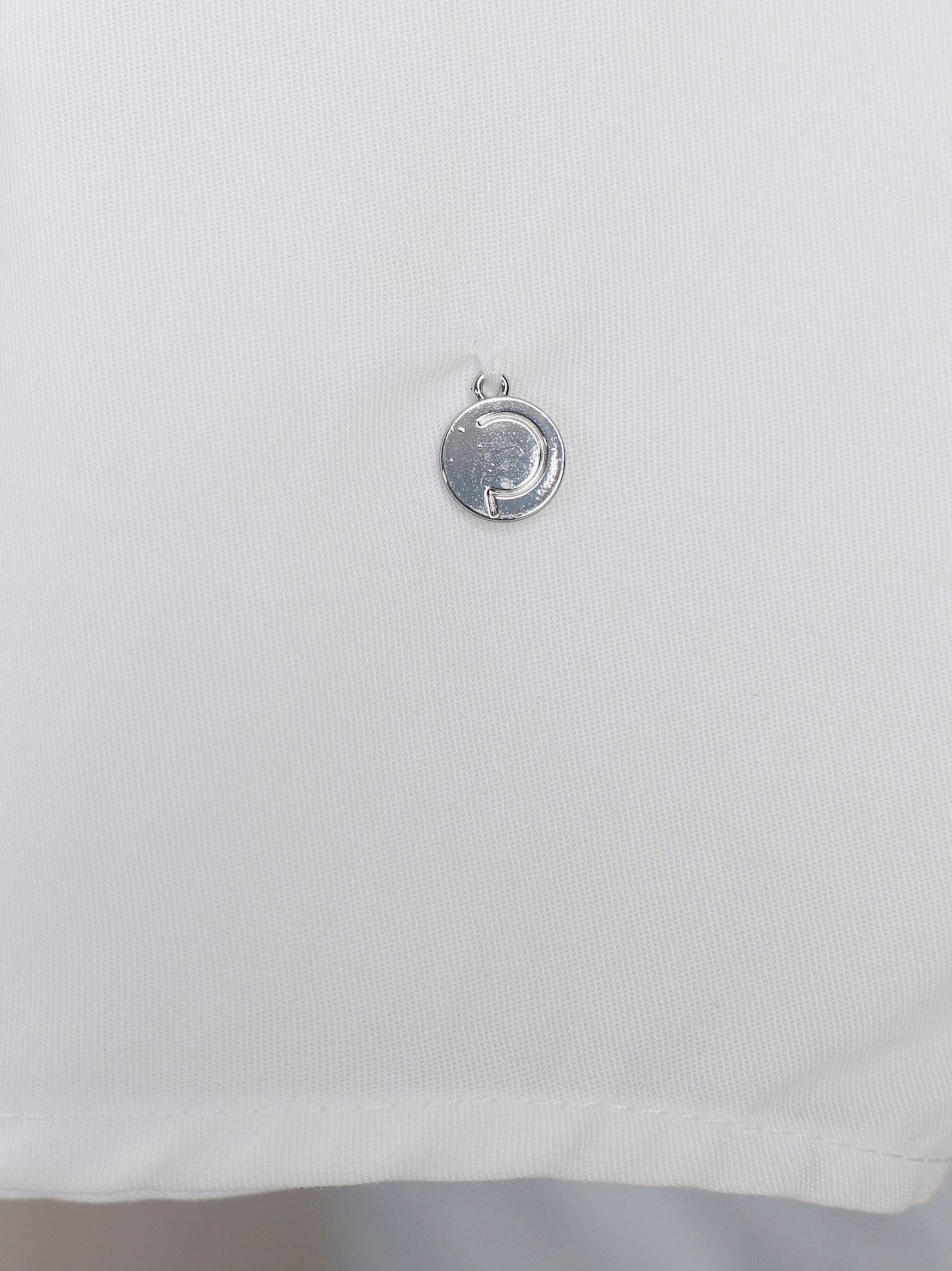 CREATION L PREMIUM Klassische Bluse mit attraktiver Lochstickerei - weiß