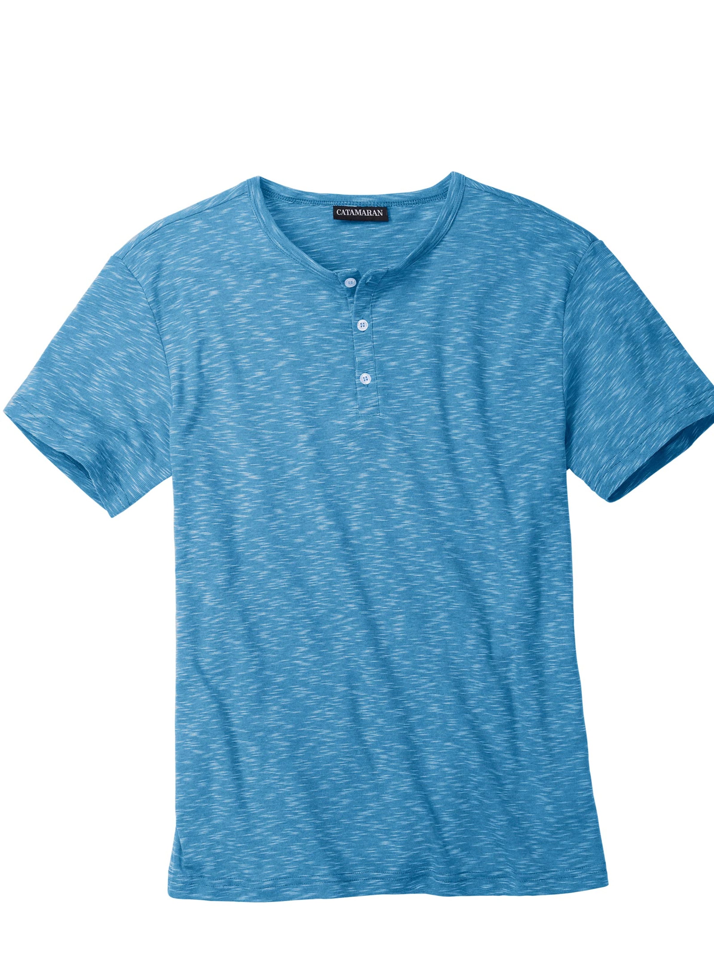 Kurzarm-Shirt - blau