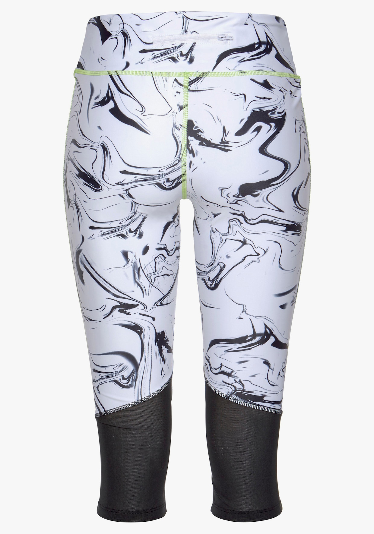 LASCANA ACTIVE Caprilegging - wit/marmer/zwart