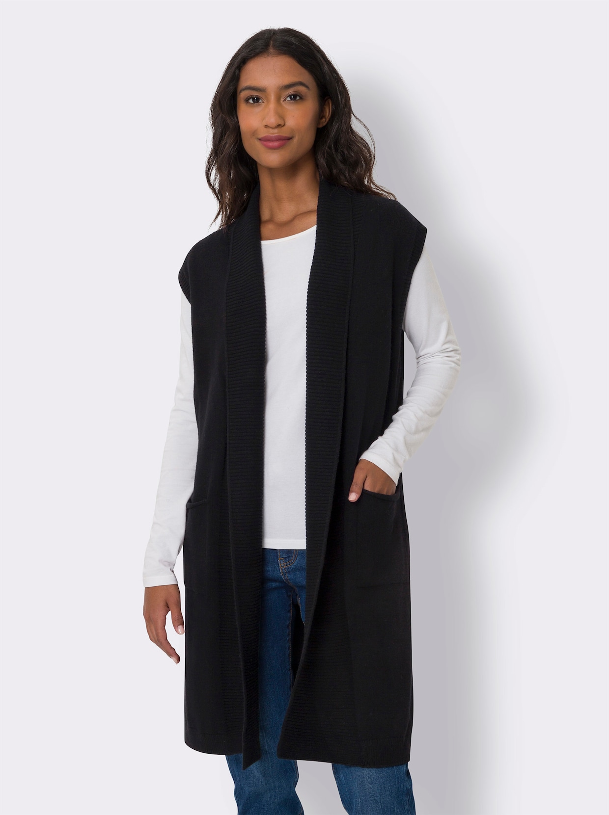 heine gilet en tricot - noir