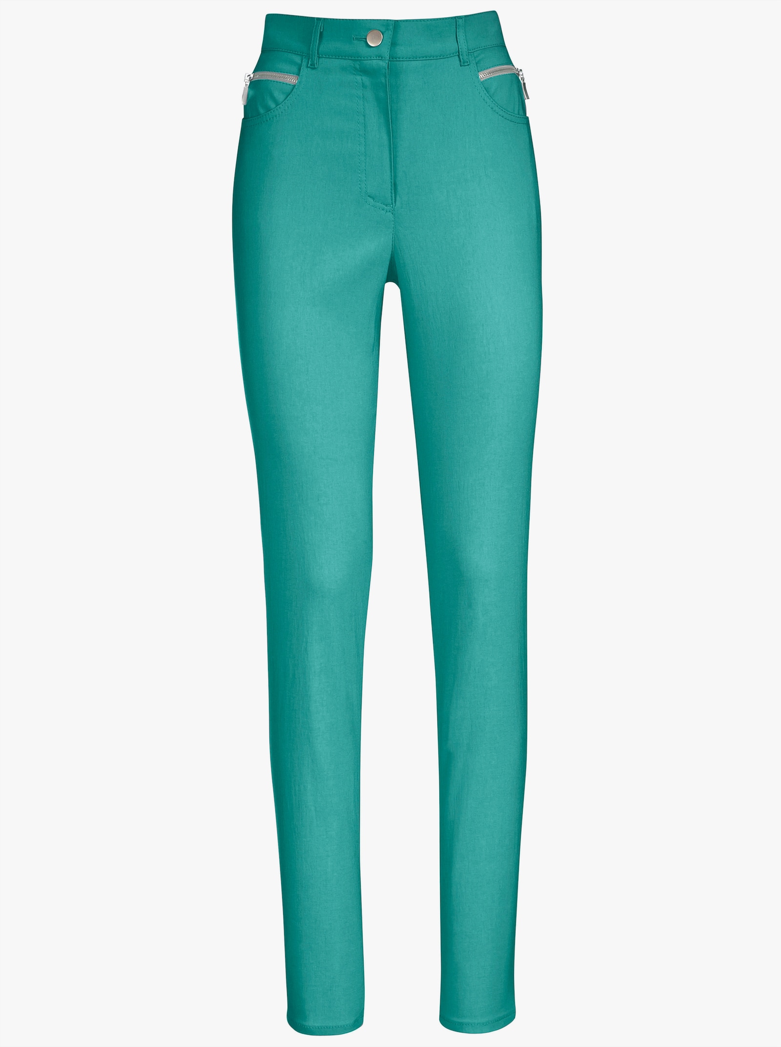 Stehmann Comfort line Pantalon extensible avec poches décoratives devant - vert émeraude