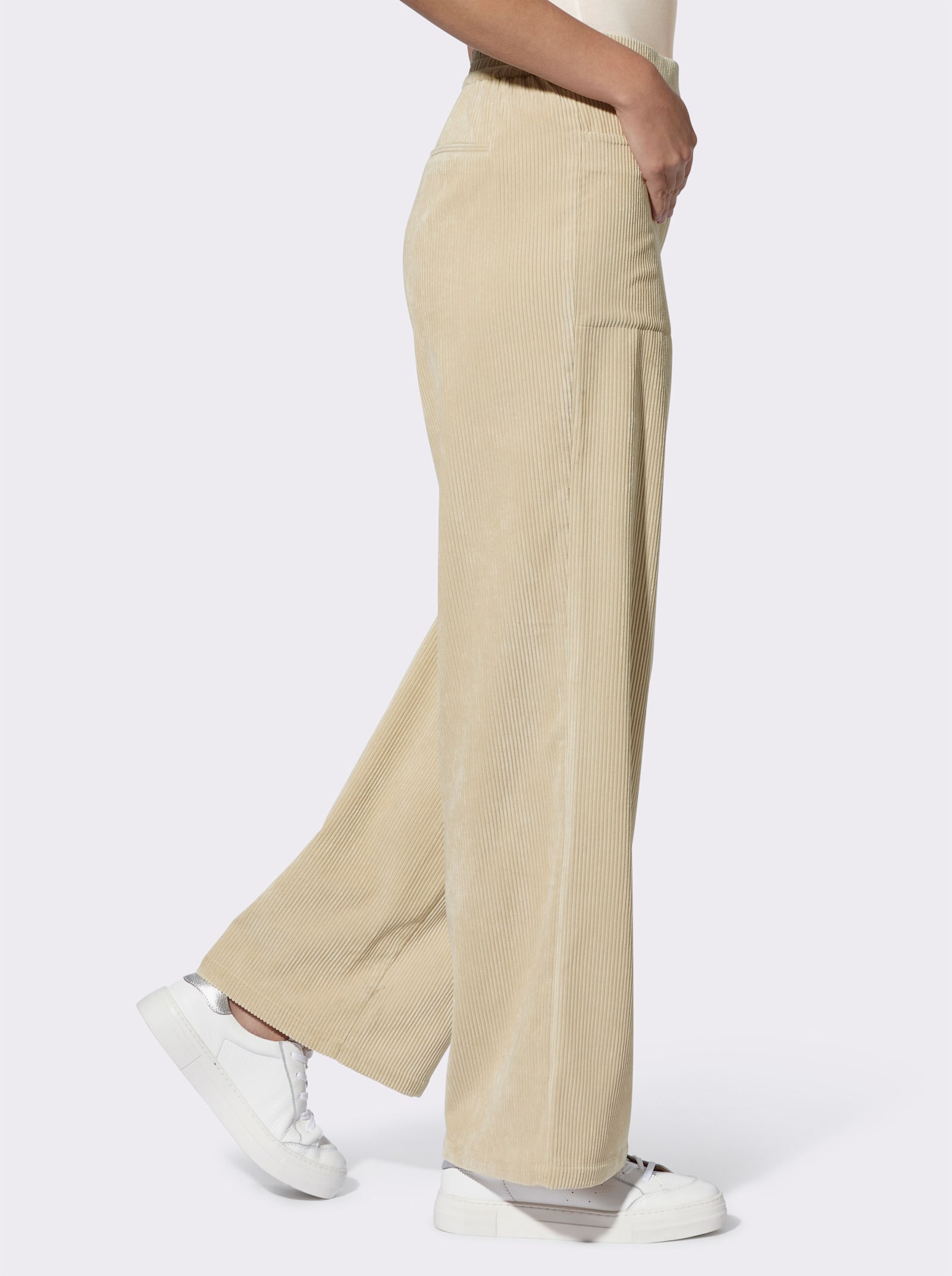 heine Cordhose mit Dehnbund hinten - sand