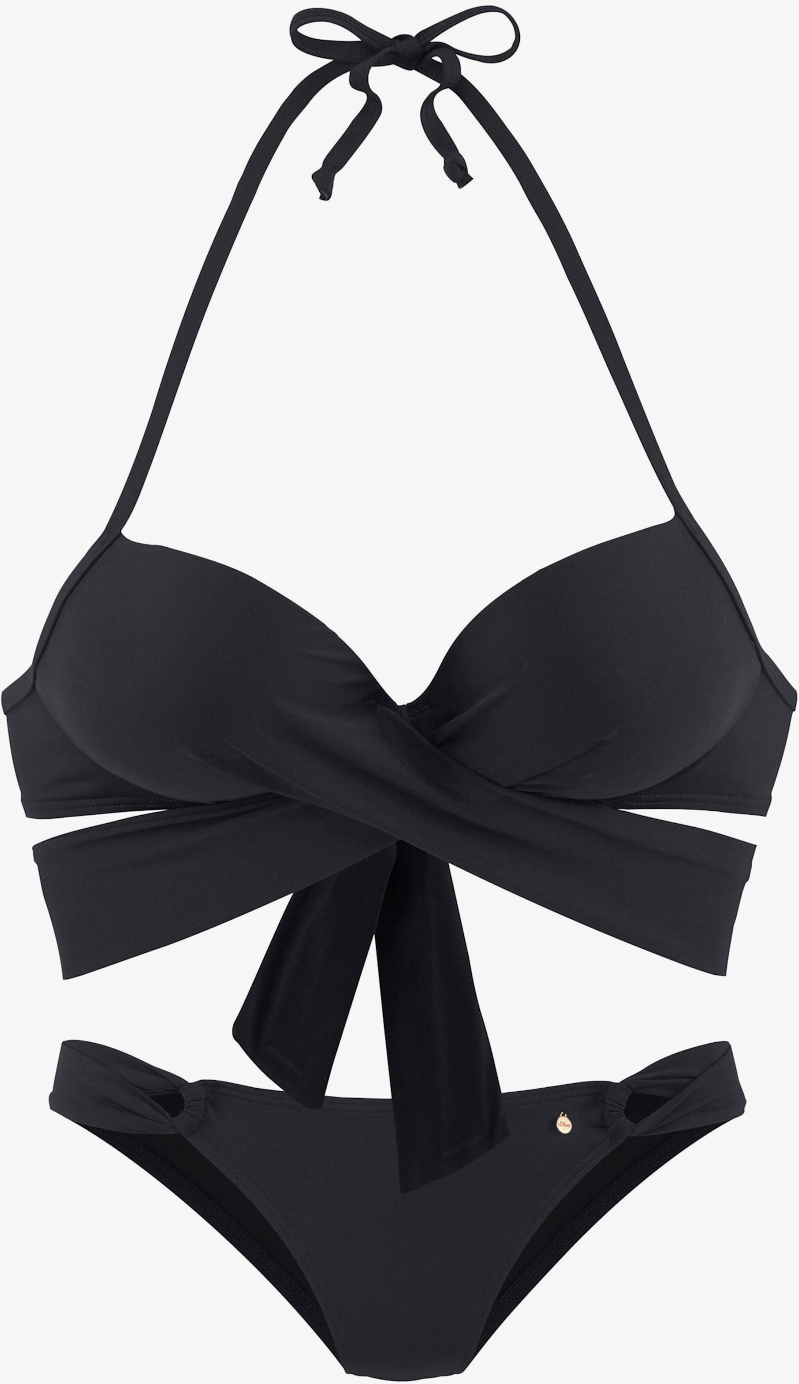 s.Oliver Push-Up-Bikini - schwarz