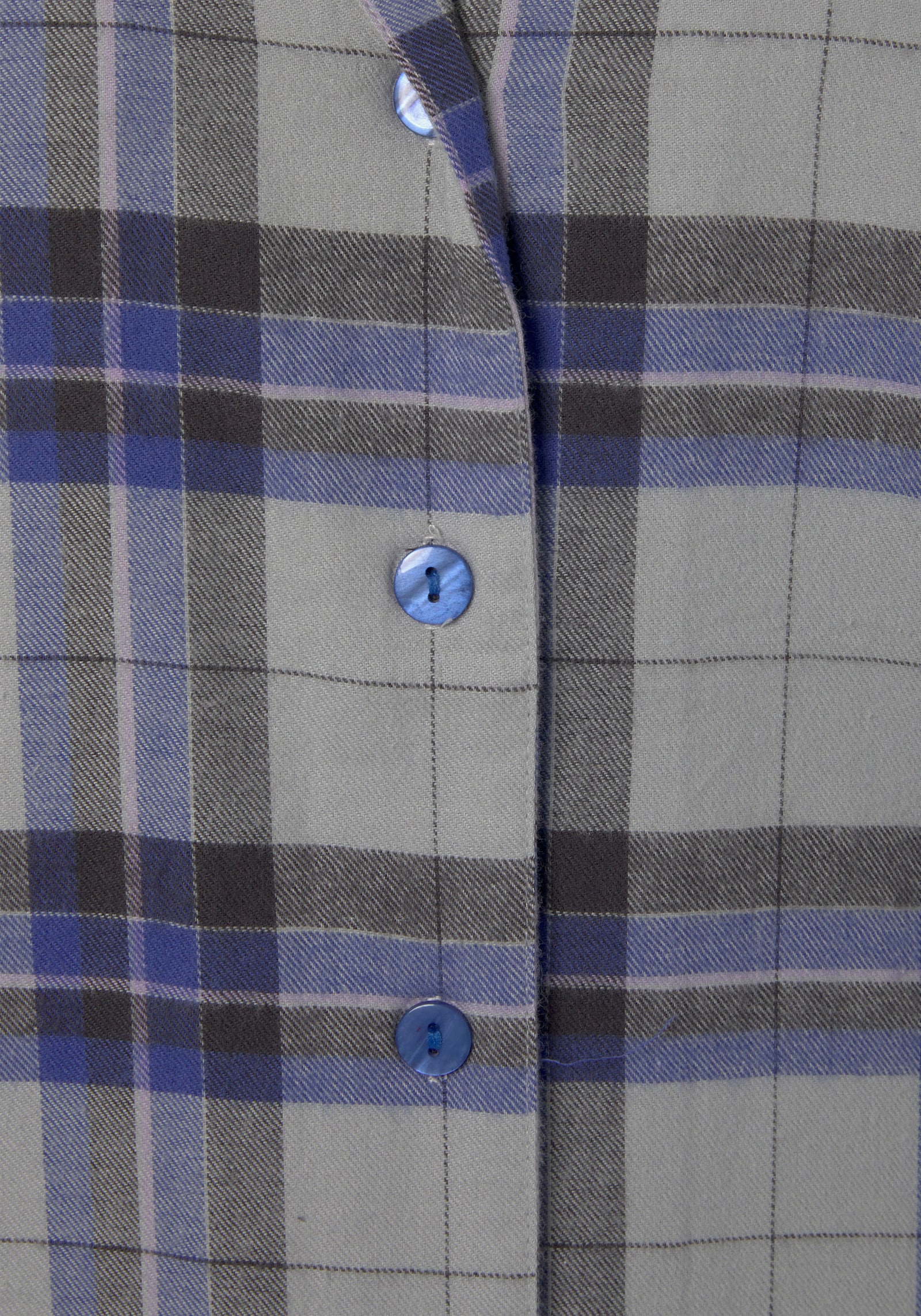 Vivance Dreams Nachthemd - blau-grau-kariert