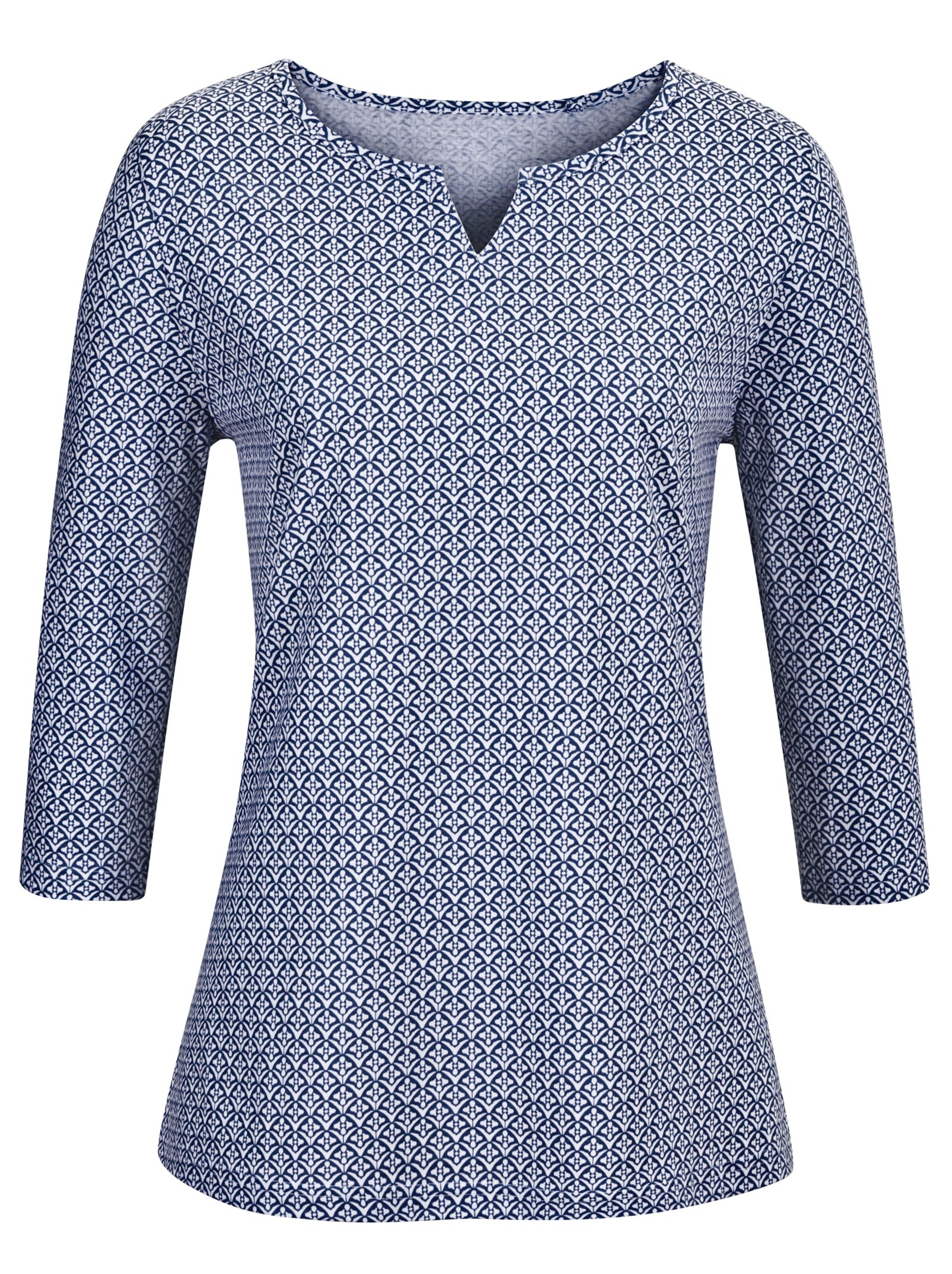 Shirt - marine-gemustert