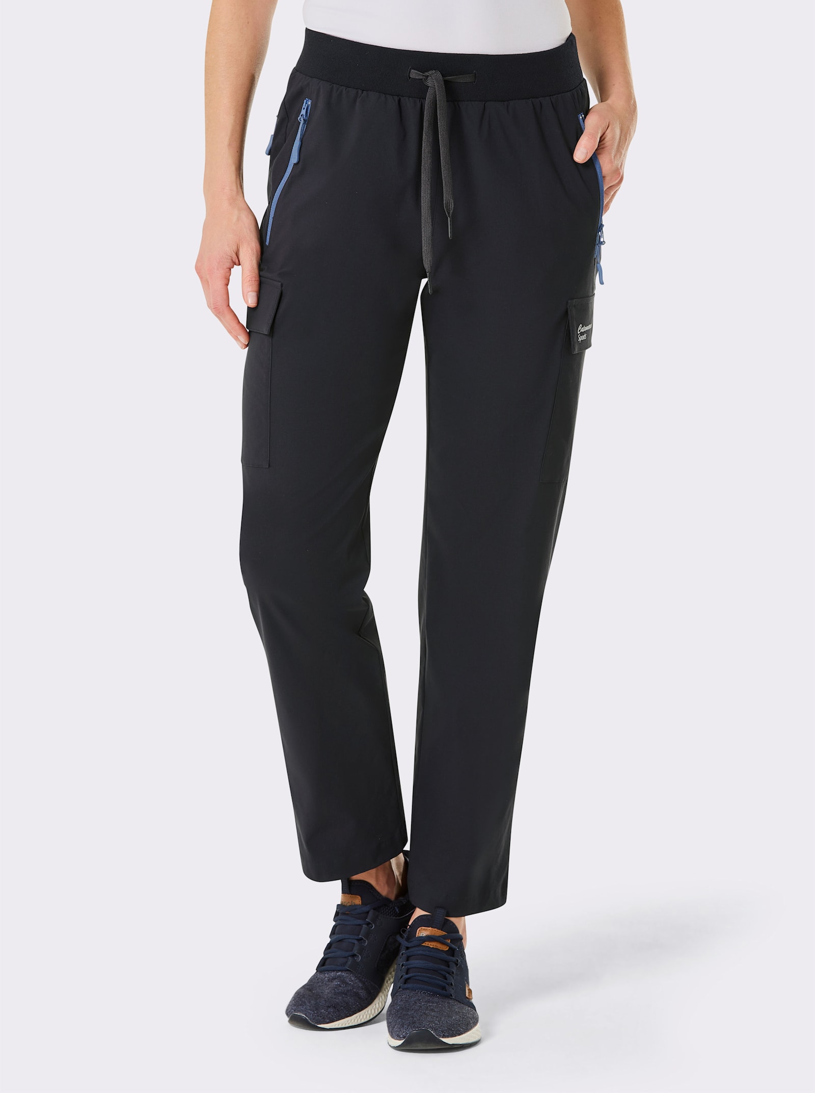 Catamaran Sports Funktionshose mit Reissverschluss-Gesässtasche - schwarz