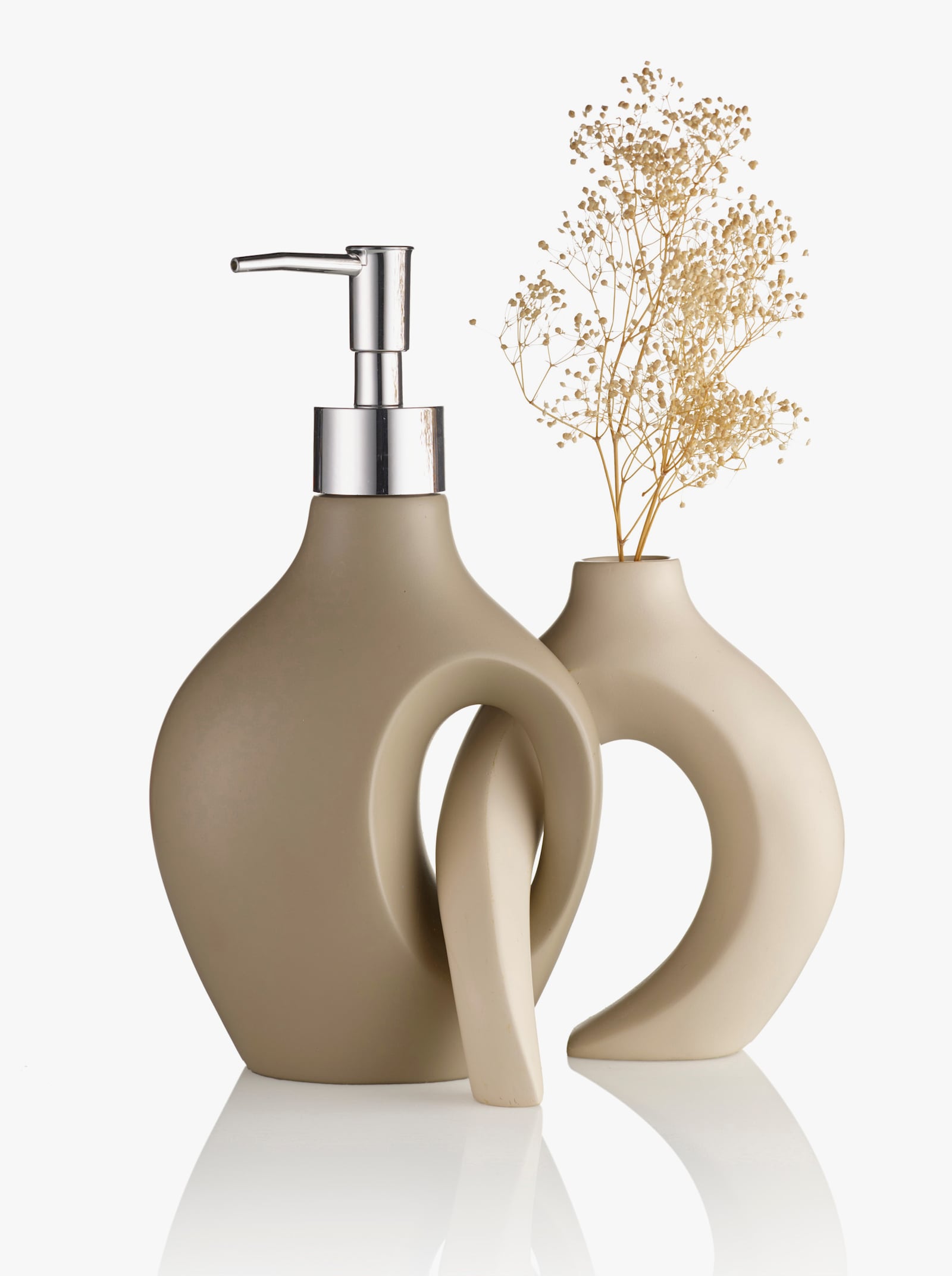 Impressionen Bad-Accessoires - taupe-ecru