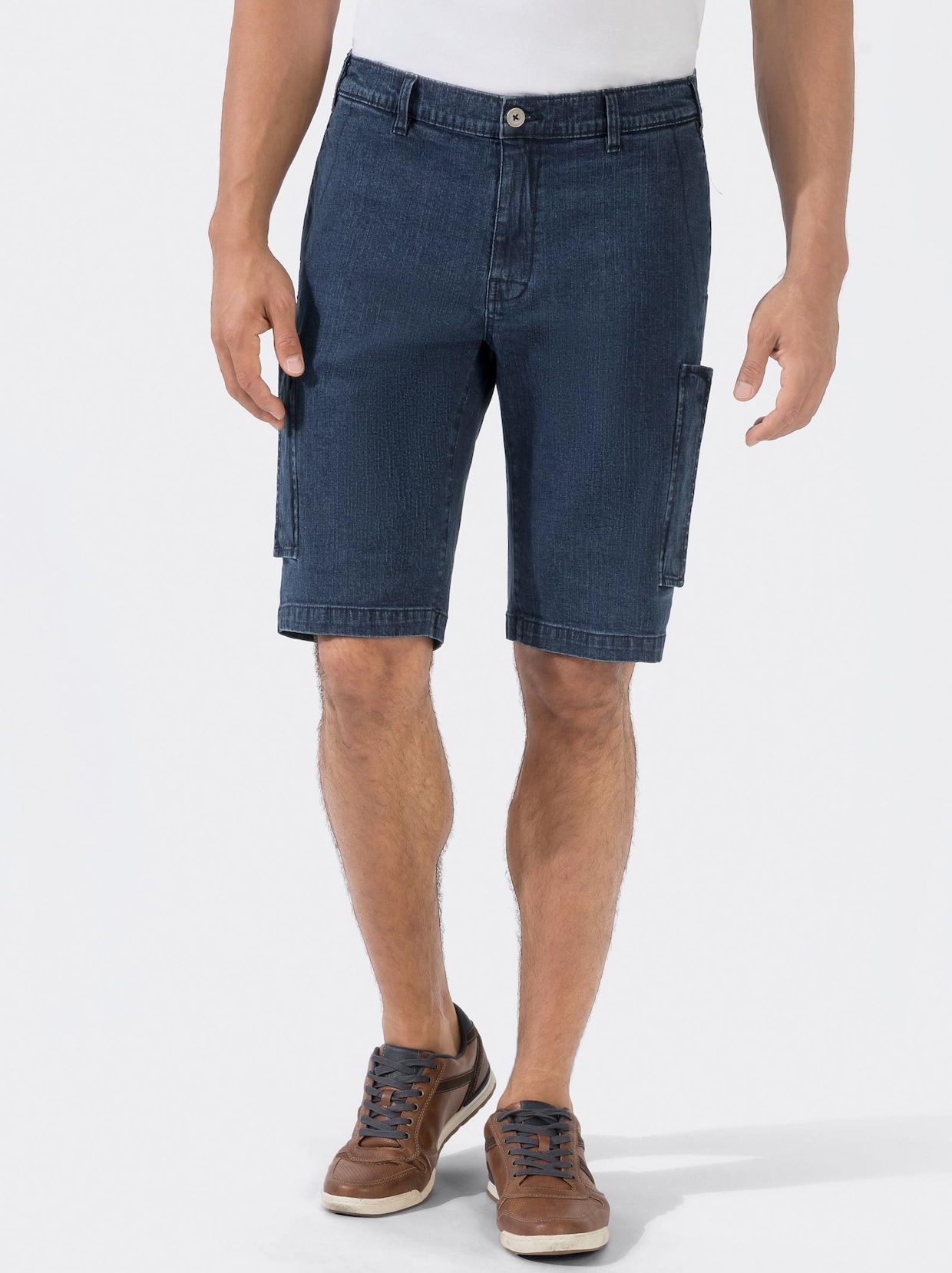 Catamaran Jeans-Bermudas - blue-stone-washed