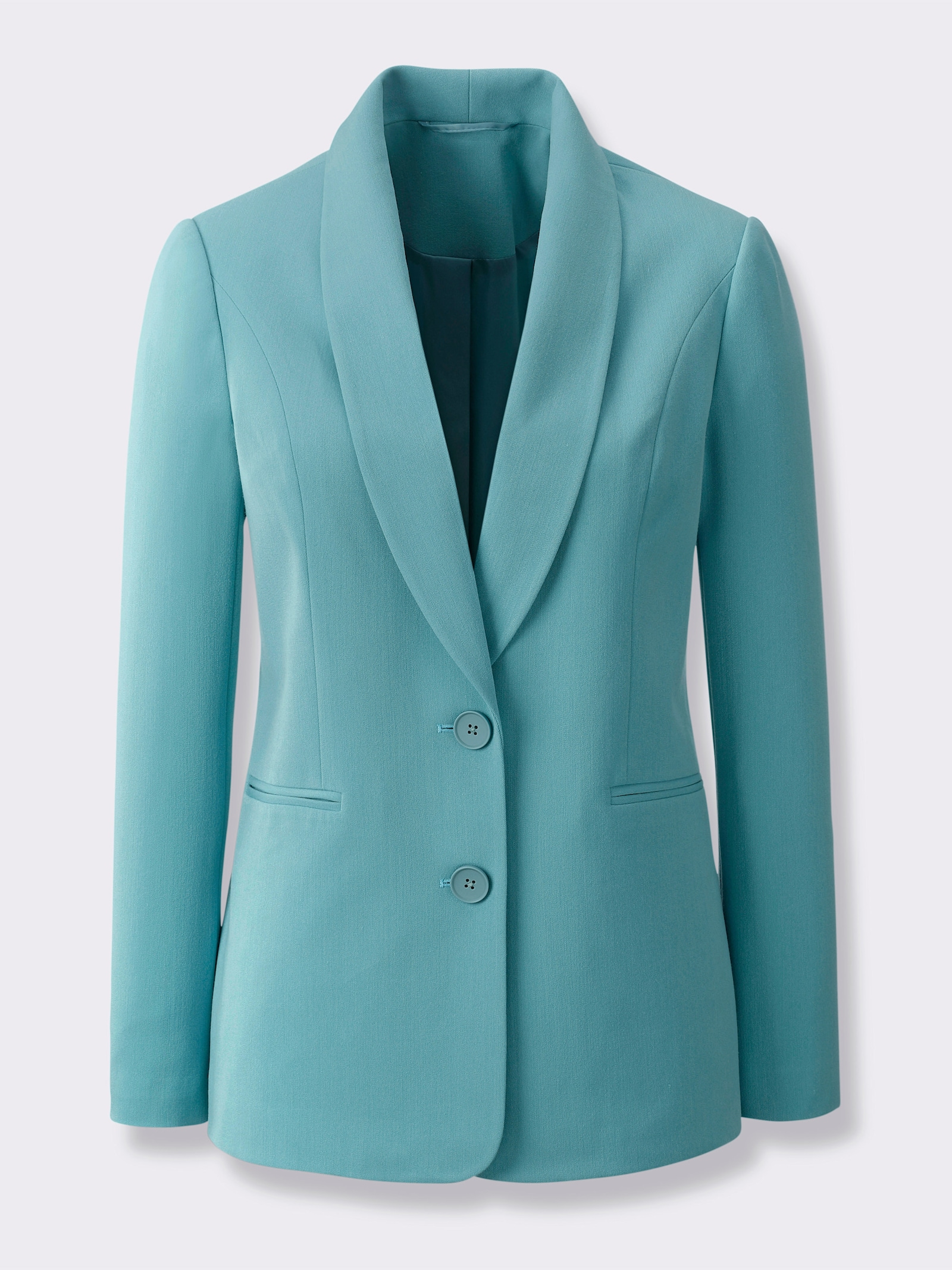 Blejzr s ramenními vycpávkami - oceánově modrá