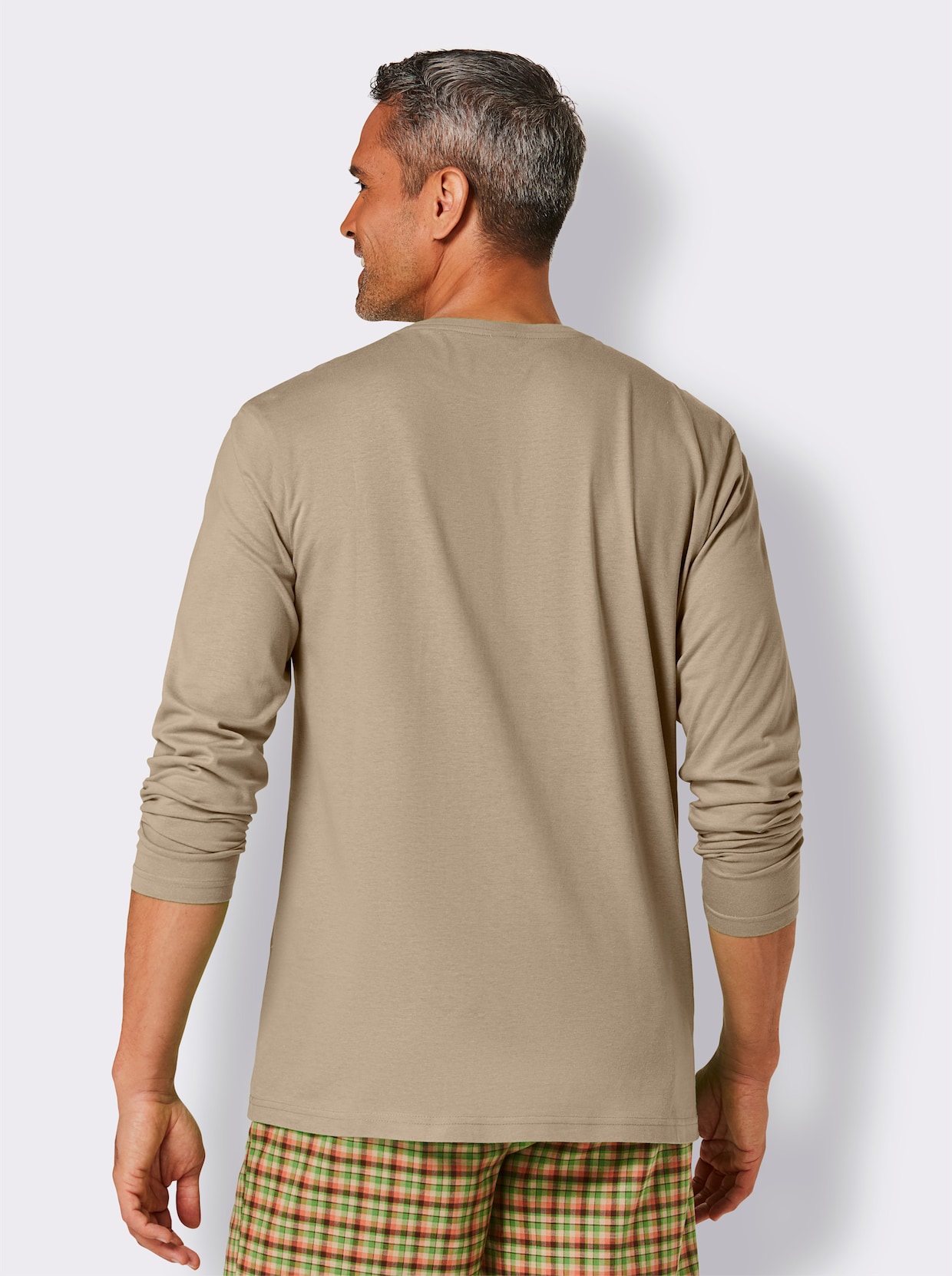 wäschepur men Schlafanzug-Shirt - beige