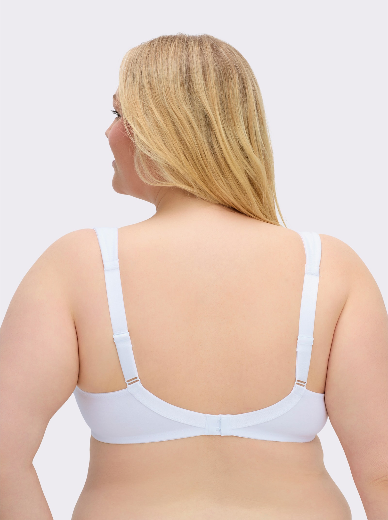 wäschepur Entlastungs-BH ohne Bügel mit breiten Komfortträgern - weiß