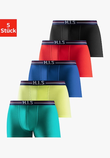 H.I.S Boxer - grün, lime, blau, rot, schwarz