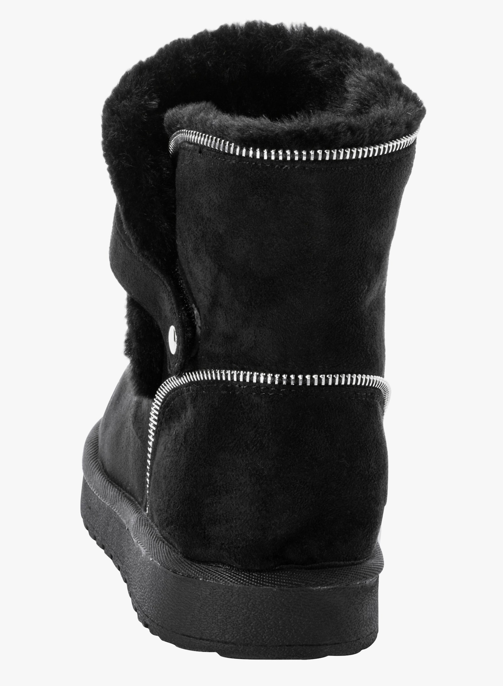 sheego Stiefelette mit Warmfutter - schwarz