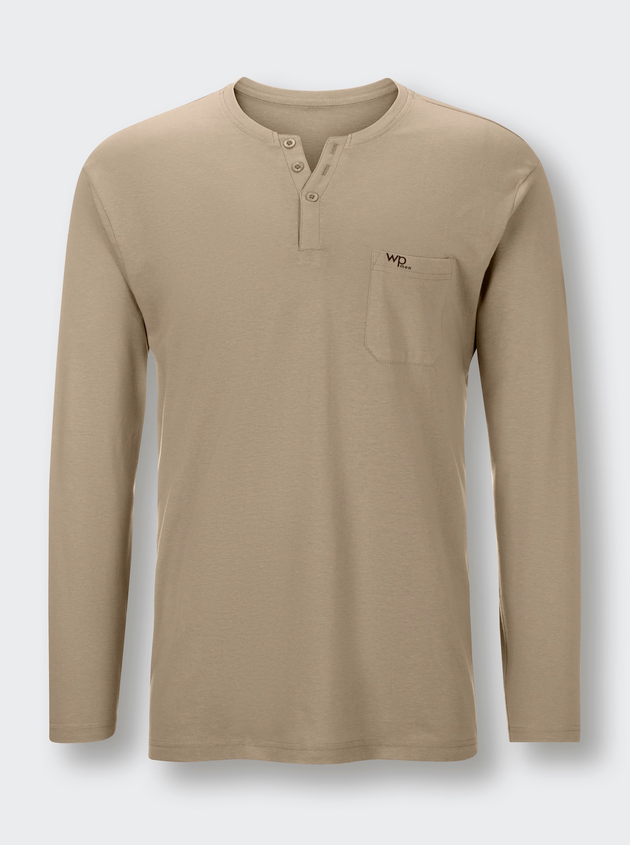 wäschepur men Schlafanzug-Shirt - beige