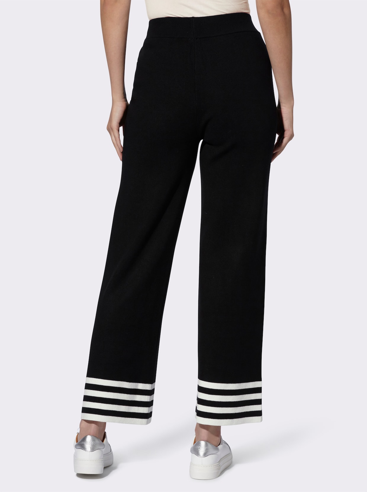 heine Broek van tricot - zwart