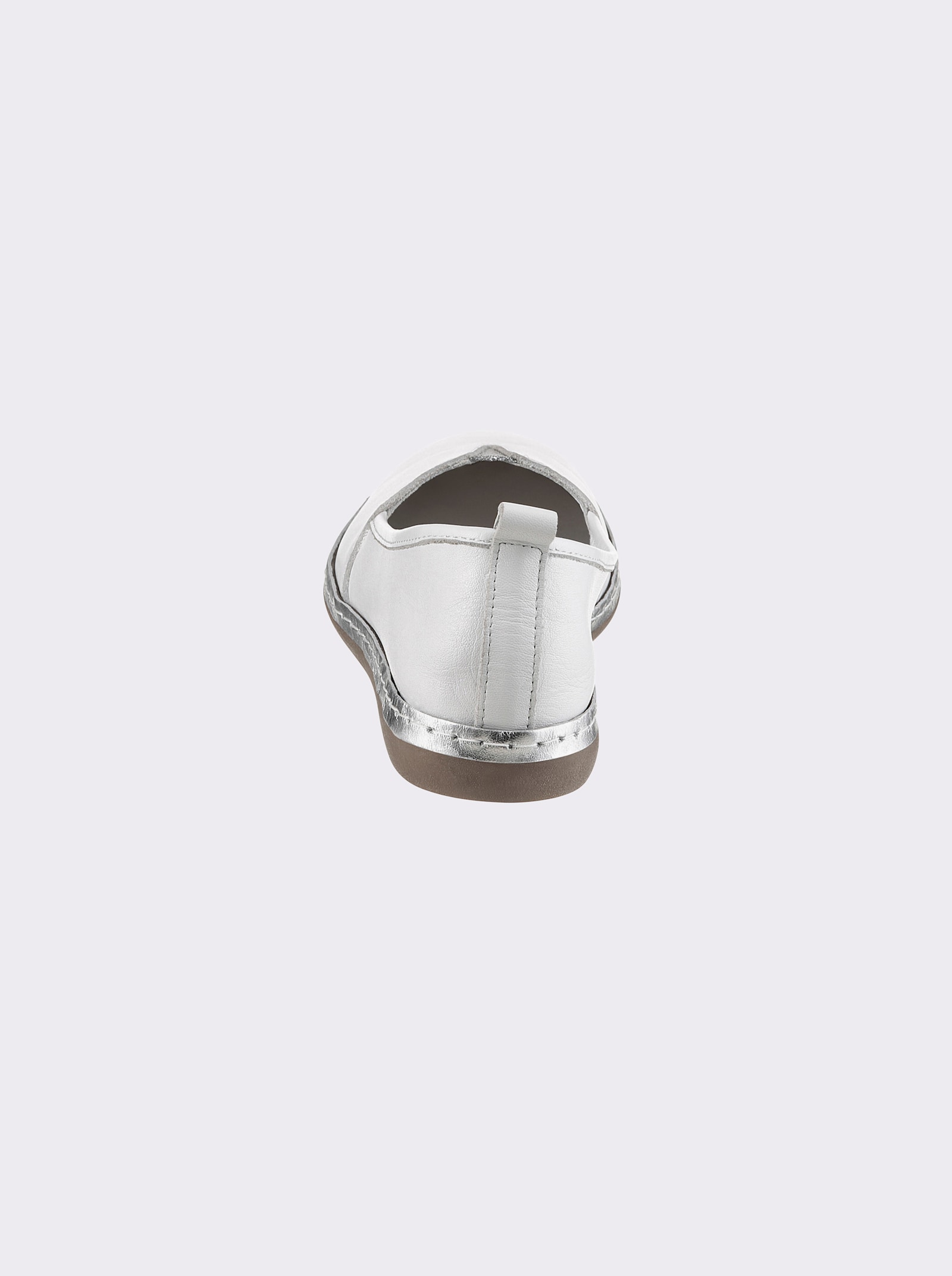 Andrea Conti Slipper - weiß-silberfarben