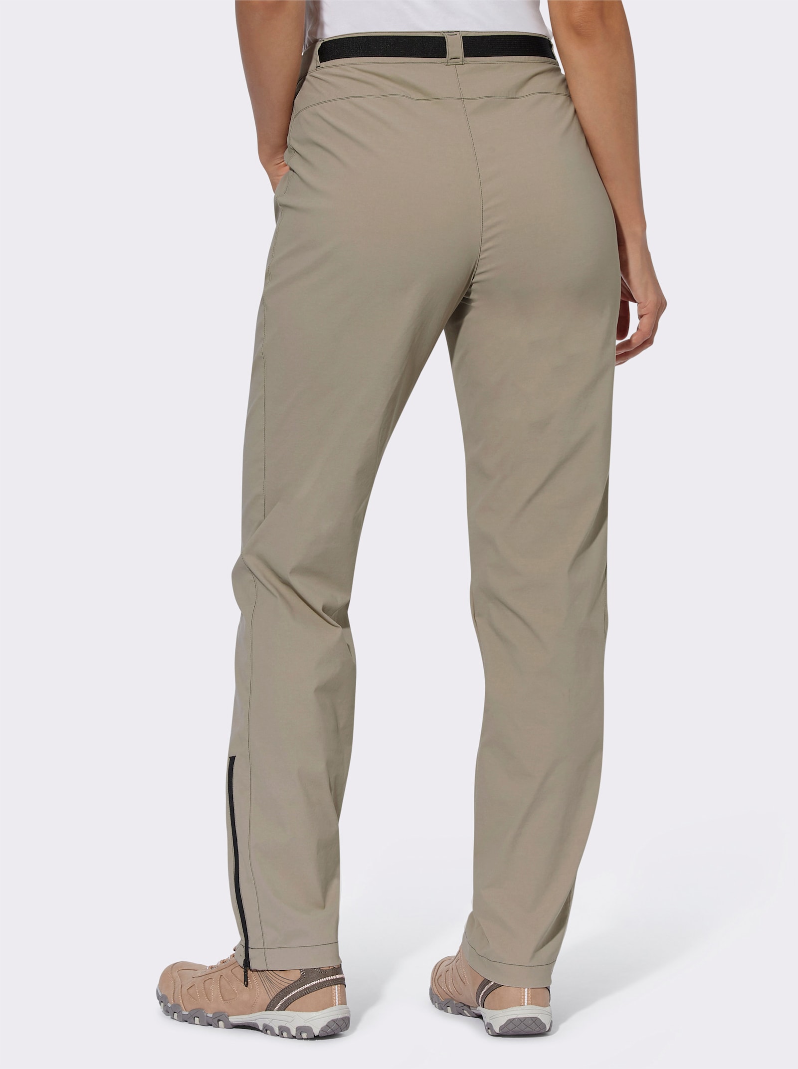 Functionele broek van stretchmateriaal - leem