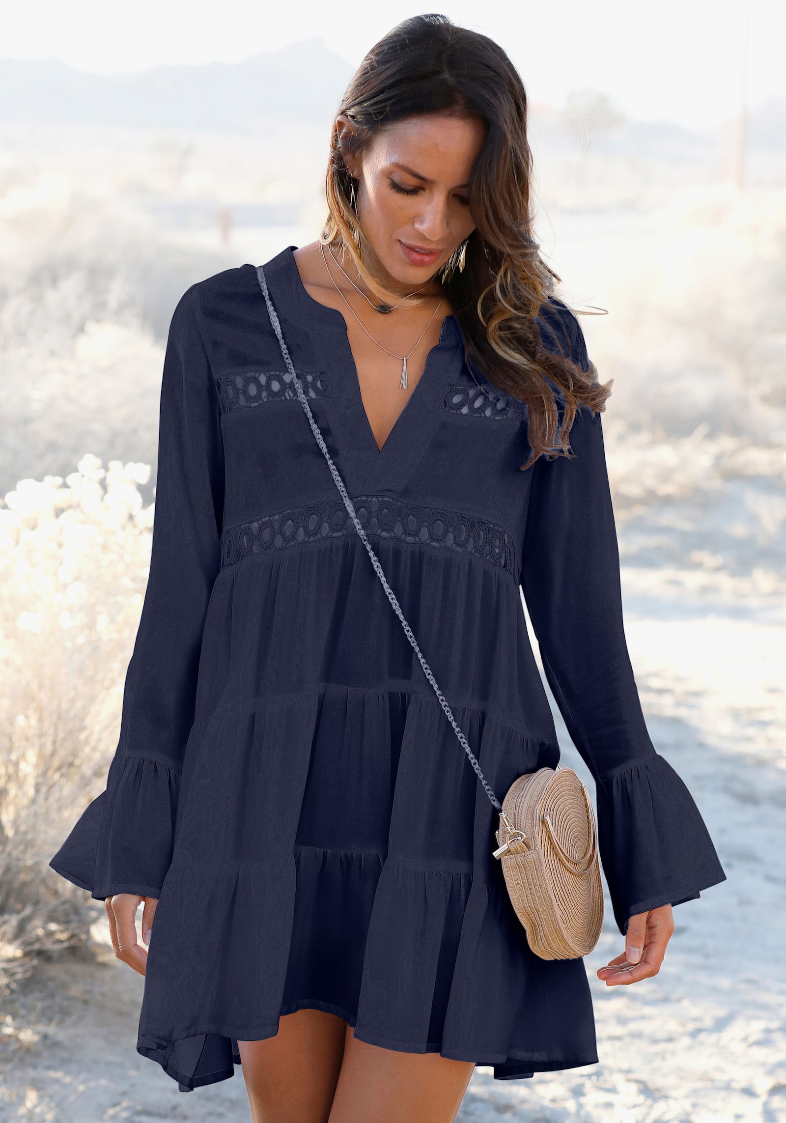 LASCANA Longline blouse - marine