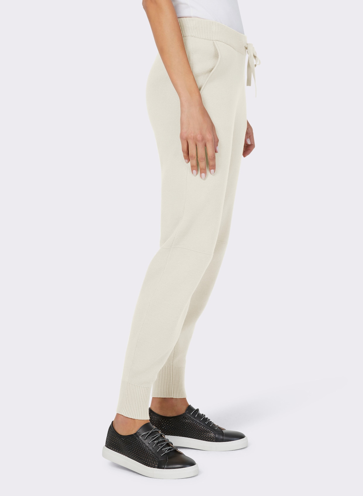 heine Pantalon en tricot - écru