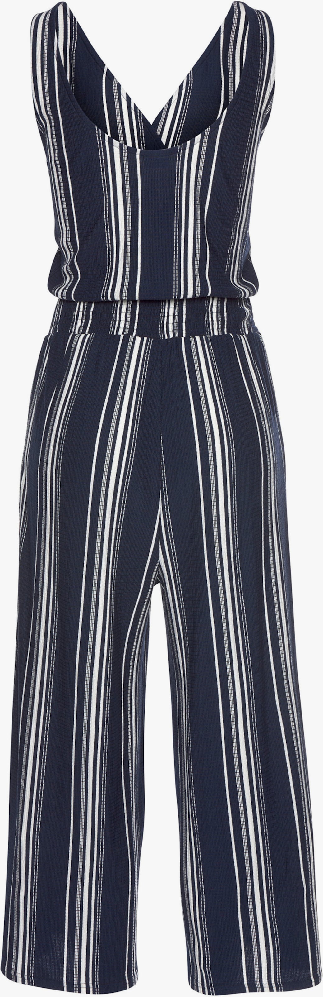 LASCANA Culotte-Overall - marine-weiß-gestreift