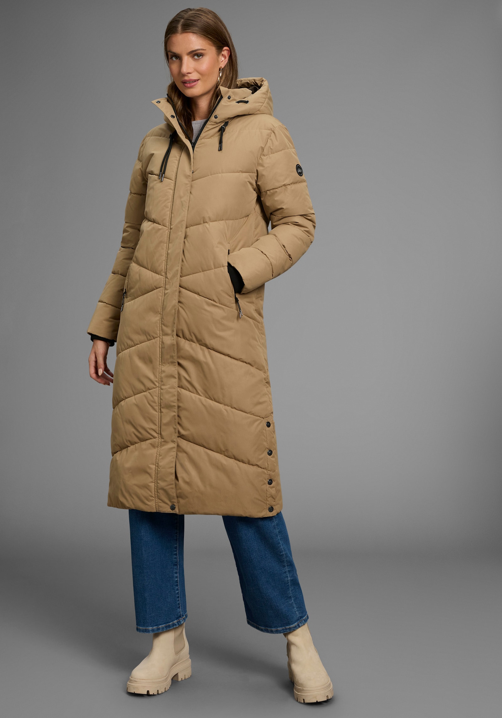 Polarino Steppmantel - camel