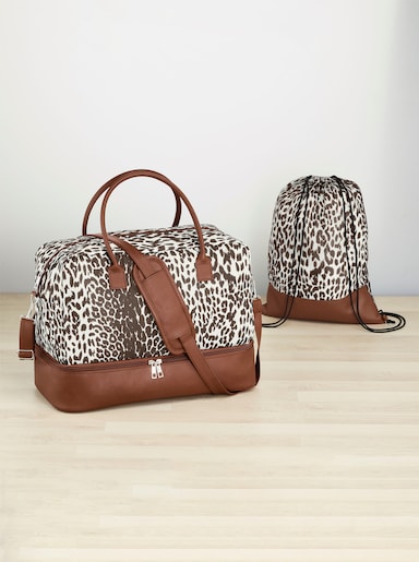 2tlg. Weekender Set - braun