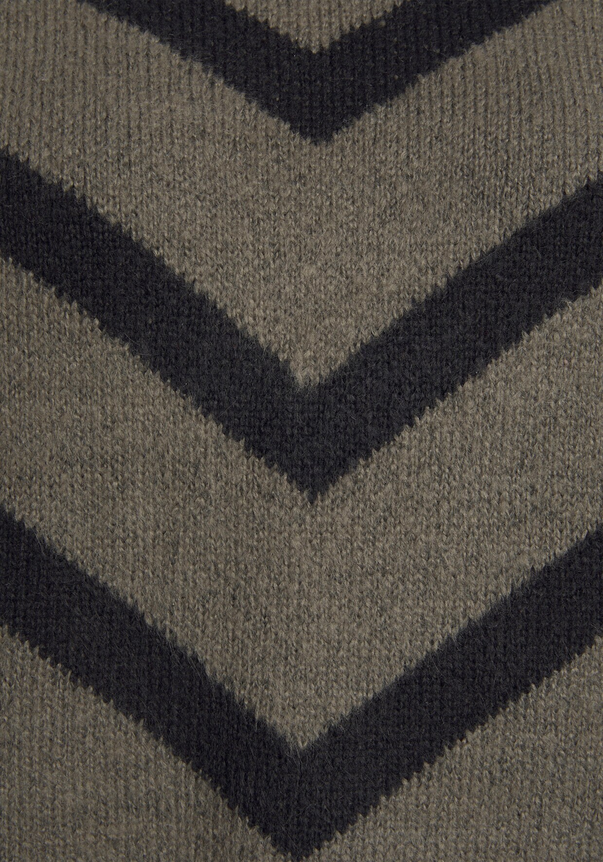 LASCANA Gebreide pullover - kaki/zwart