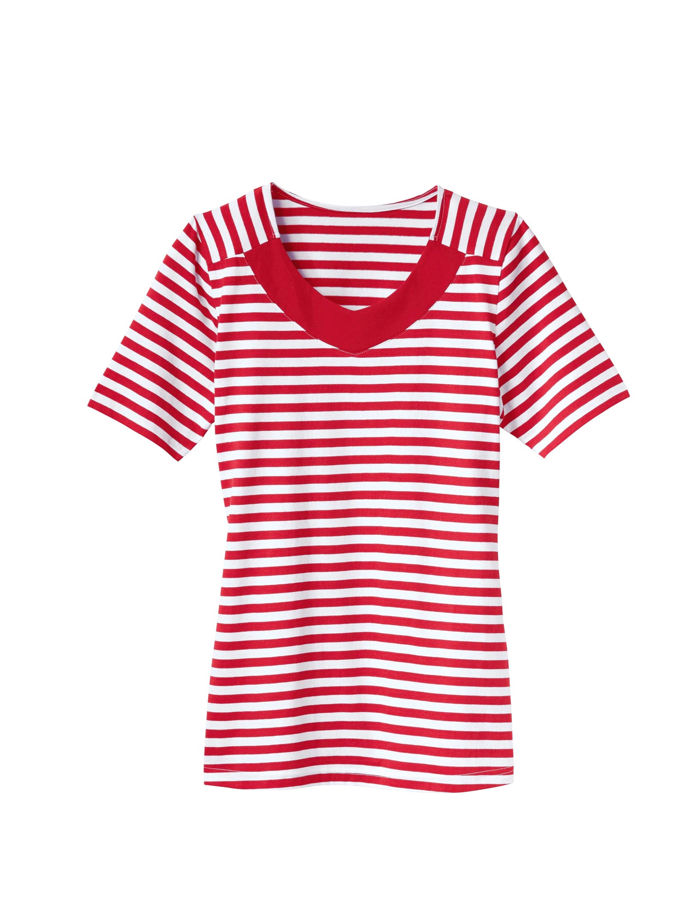 Shirt - rot-geringelt