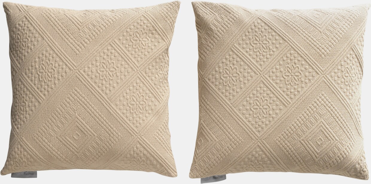 Pereira da Cunha Lot de 2 housses de coussin - taupe